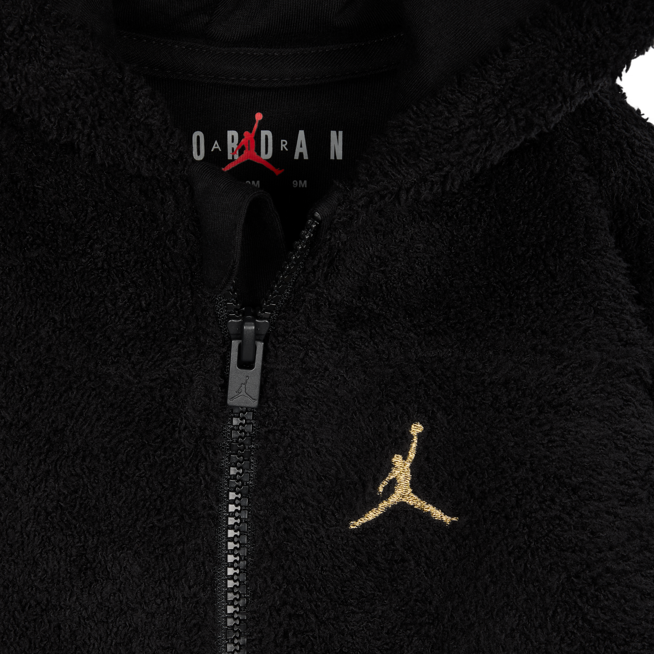 Thumbnail - Jordan Mountainside Bouclé Coverall (Babys, 0–9 M) - Schwarz