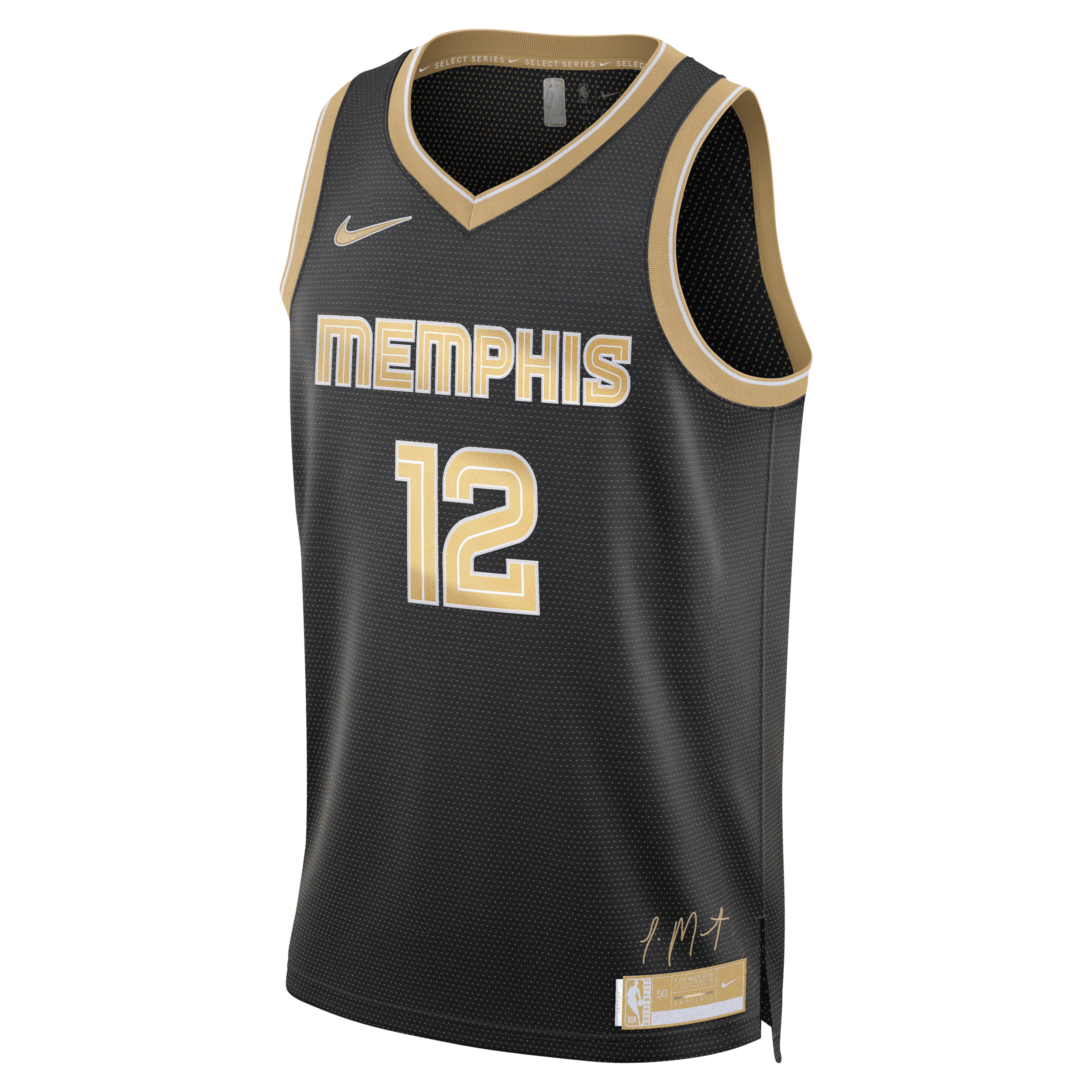 Nike Ja Morant Memphis Grizzlies 2024 Select Series Dri-FIT Swingman NBA-jersey voor heren Zwart