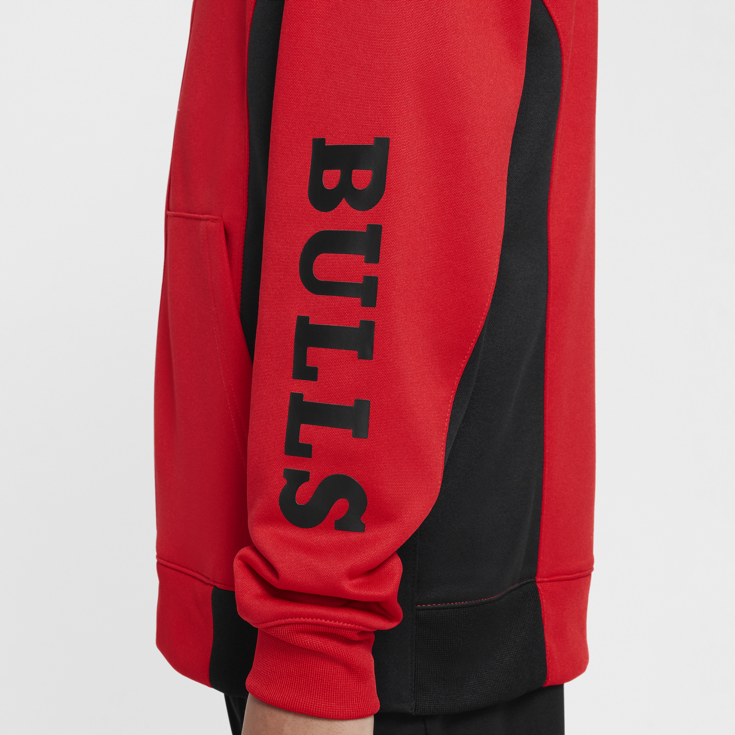 Nike Chicago Bulls Showtime Dri-FIT NBA-hoodie met rits over de hele lengte voor kids Rood