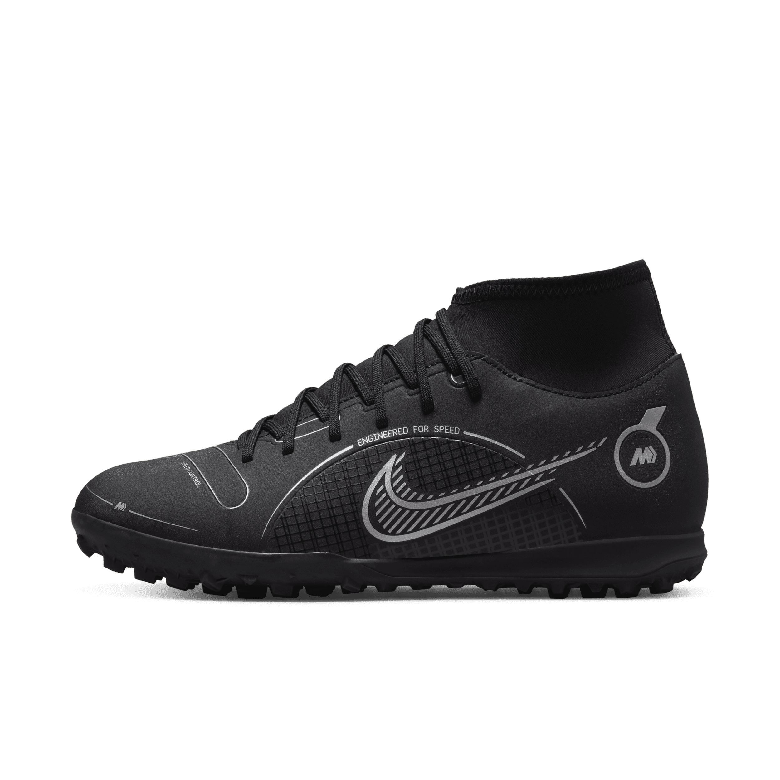 Thumbnail - Nike Mercurial Superfly 8 Club TF Fußballschuh für Turf - Schwarz