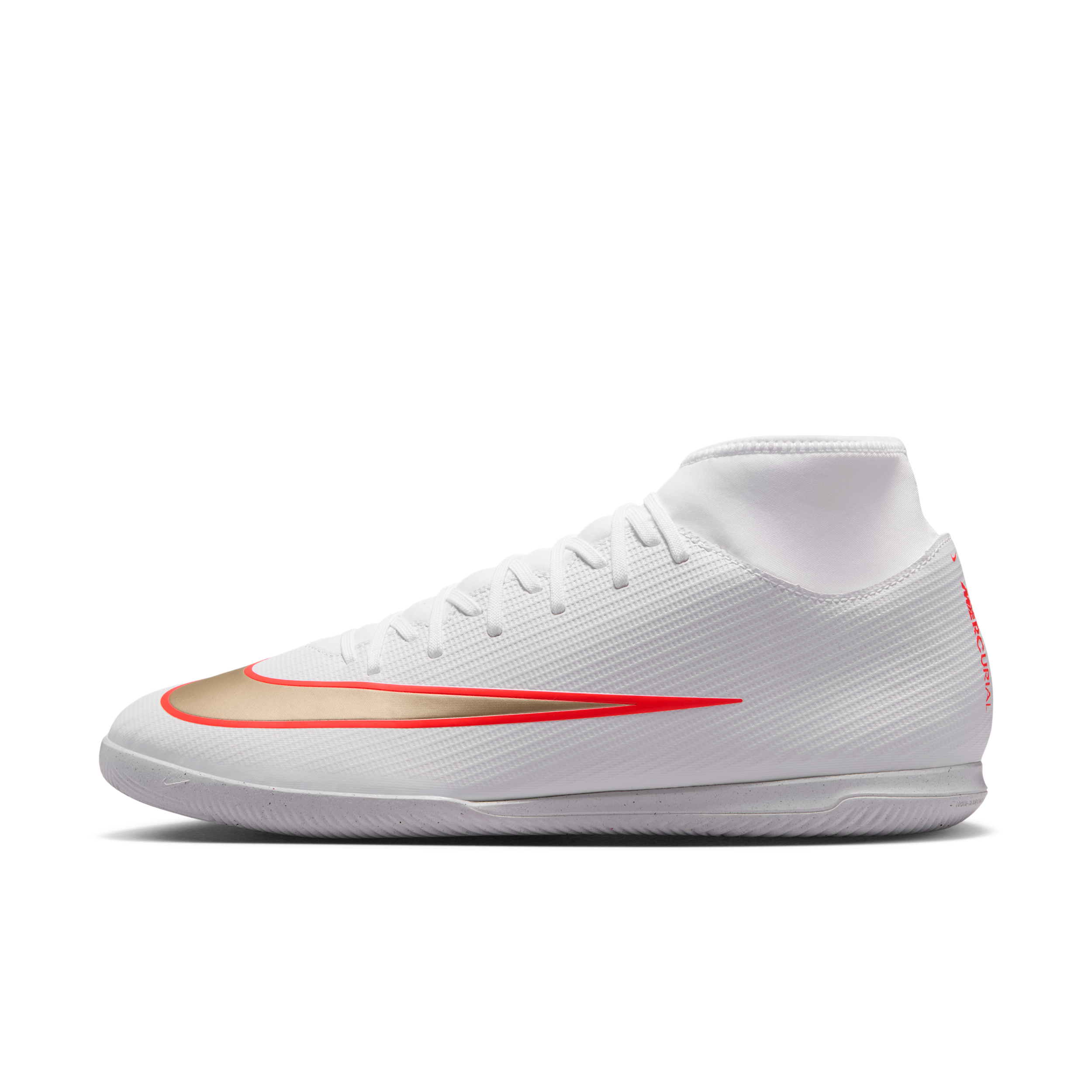 Halowe buty piłkarskie z wysoką cholewką Nike Mercurial Superfly 11 Club - Biel