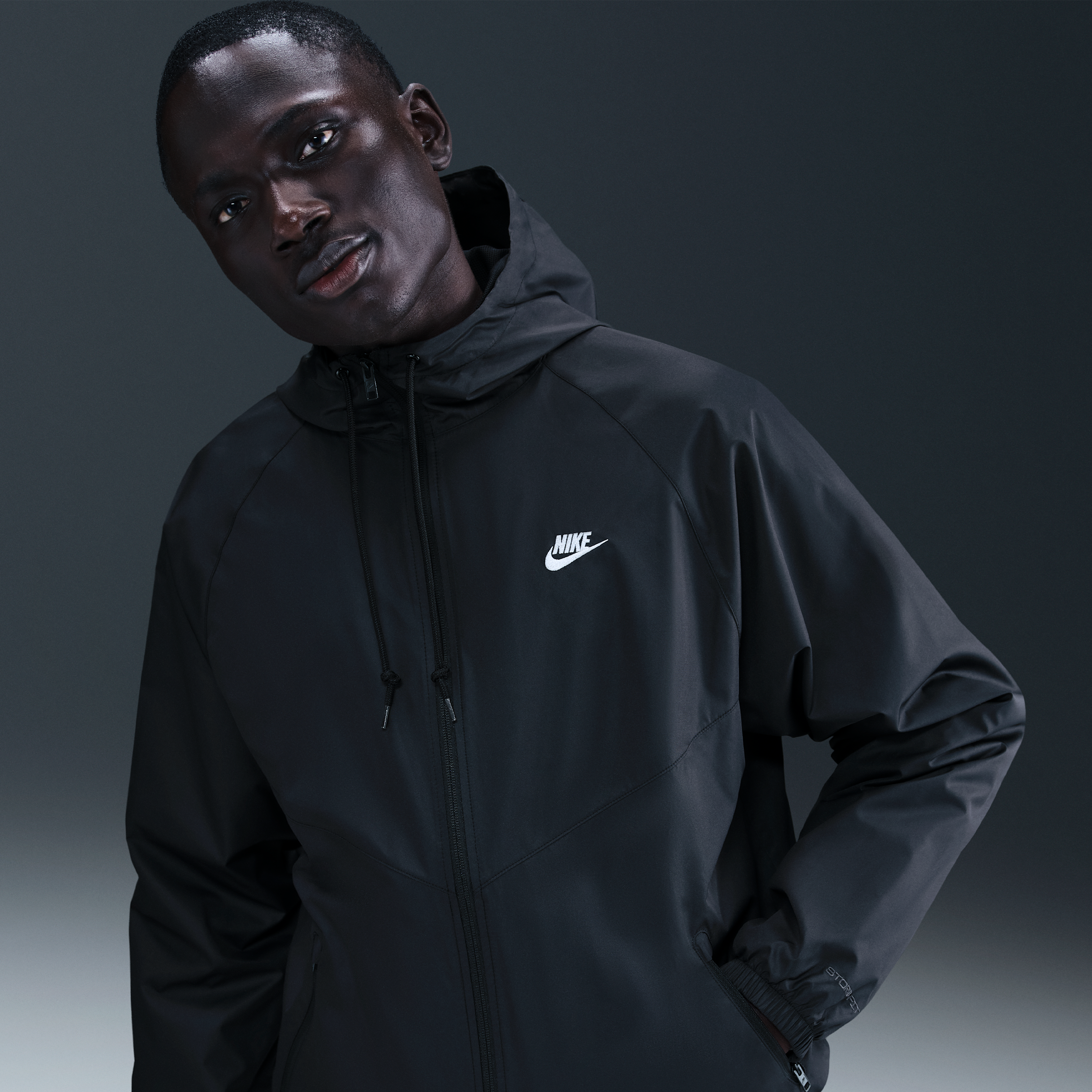 Giacca foderata Nike Windrunner – Uomo - Nero