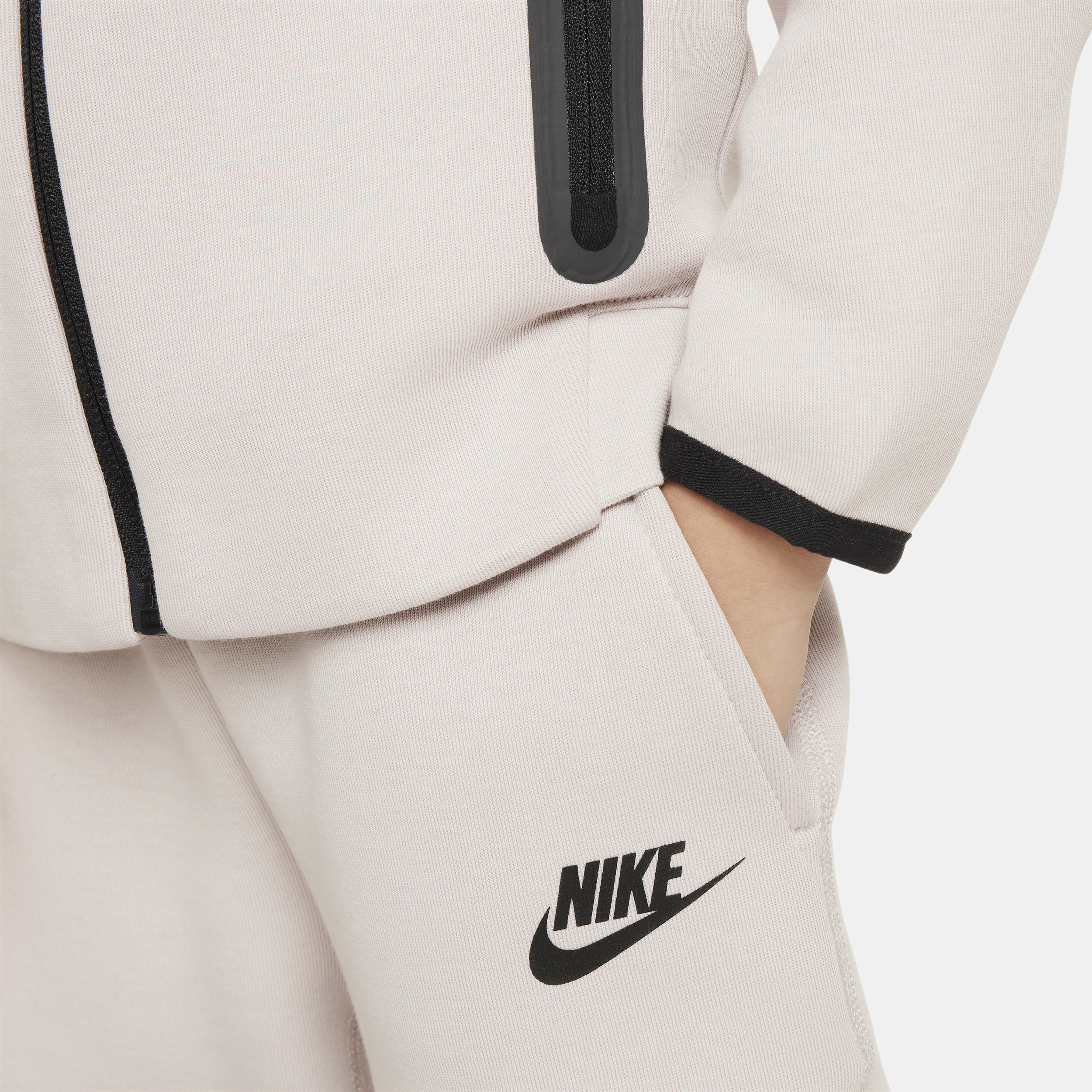 Nike Sportswear Tech Fleece Full-Zip Set tweedelige hoodieset voor peuters Paars