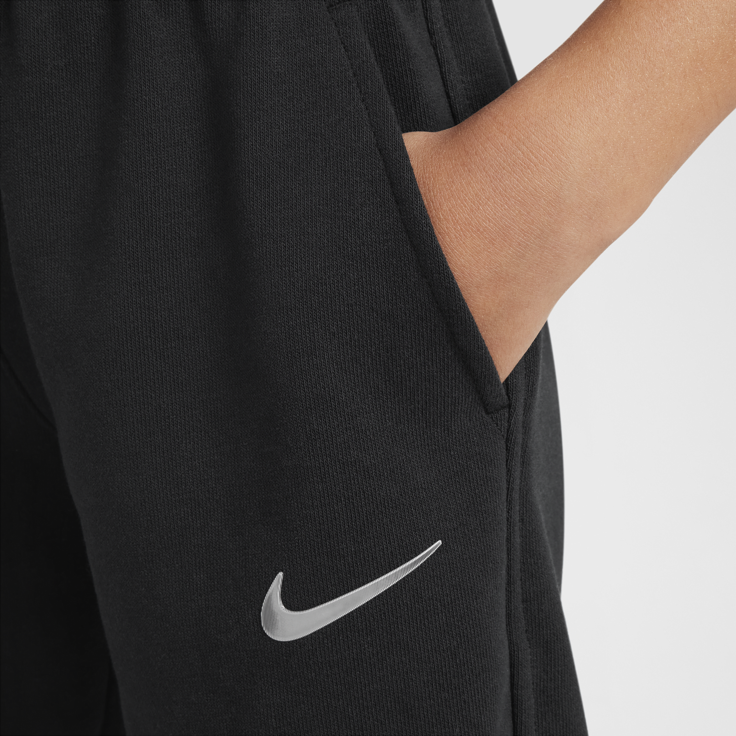 Nike Sportswear fleeceshorts met Dri-FIT voor meisjes Zwart