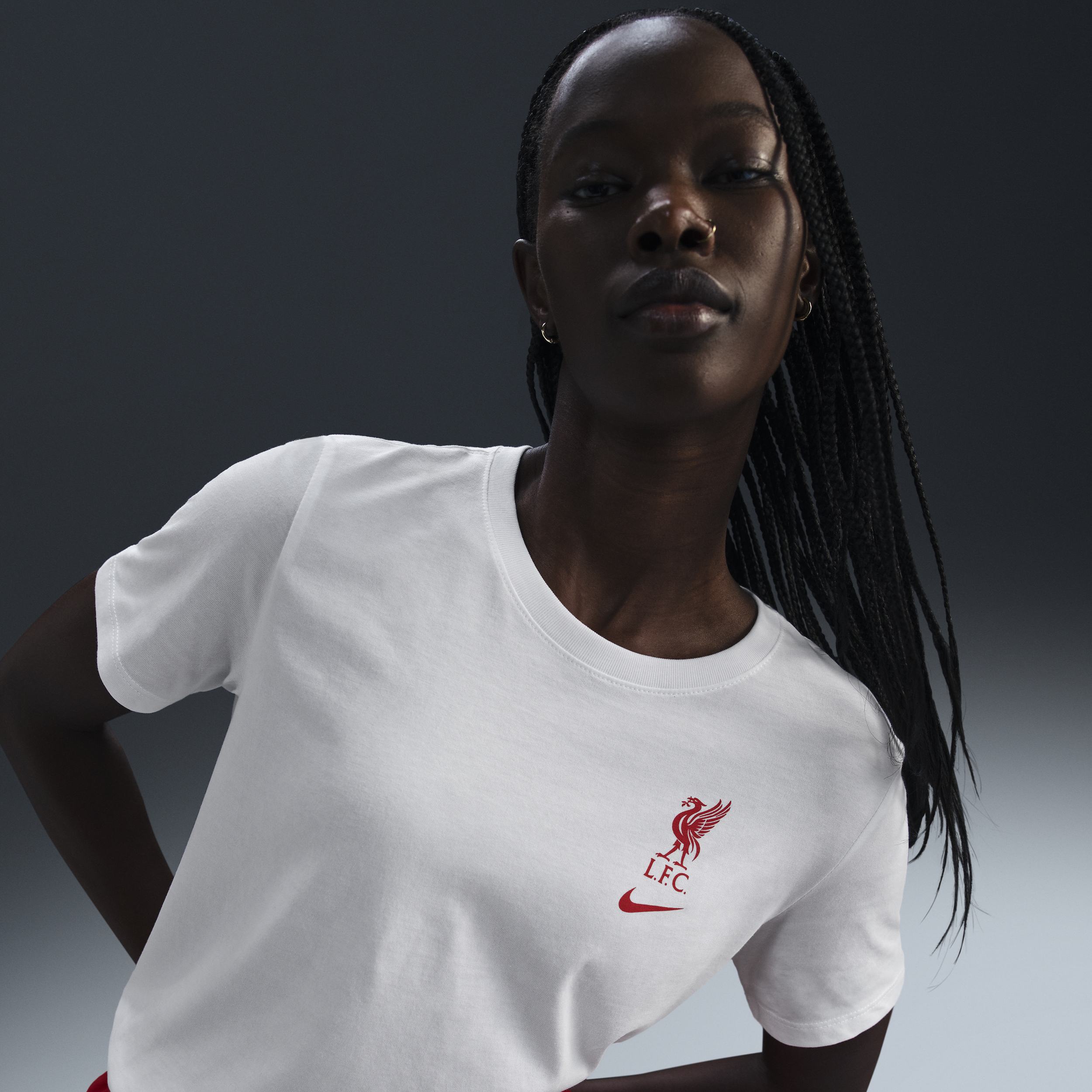 T-shirt Nike Football Liverpool FC Supporter pour femme - Blanc