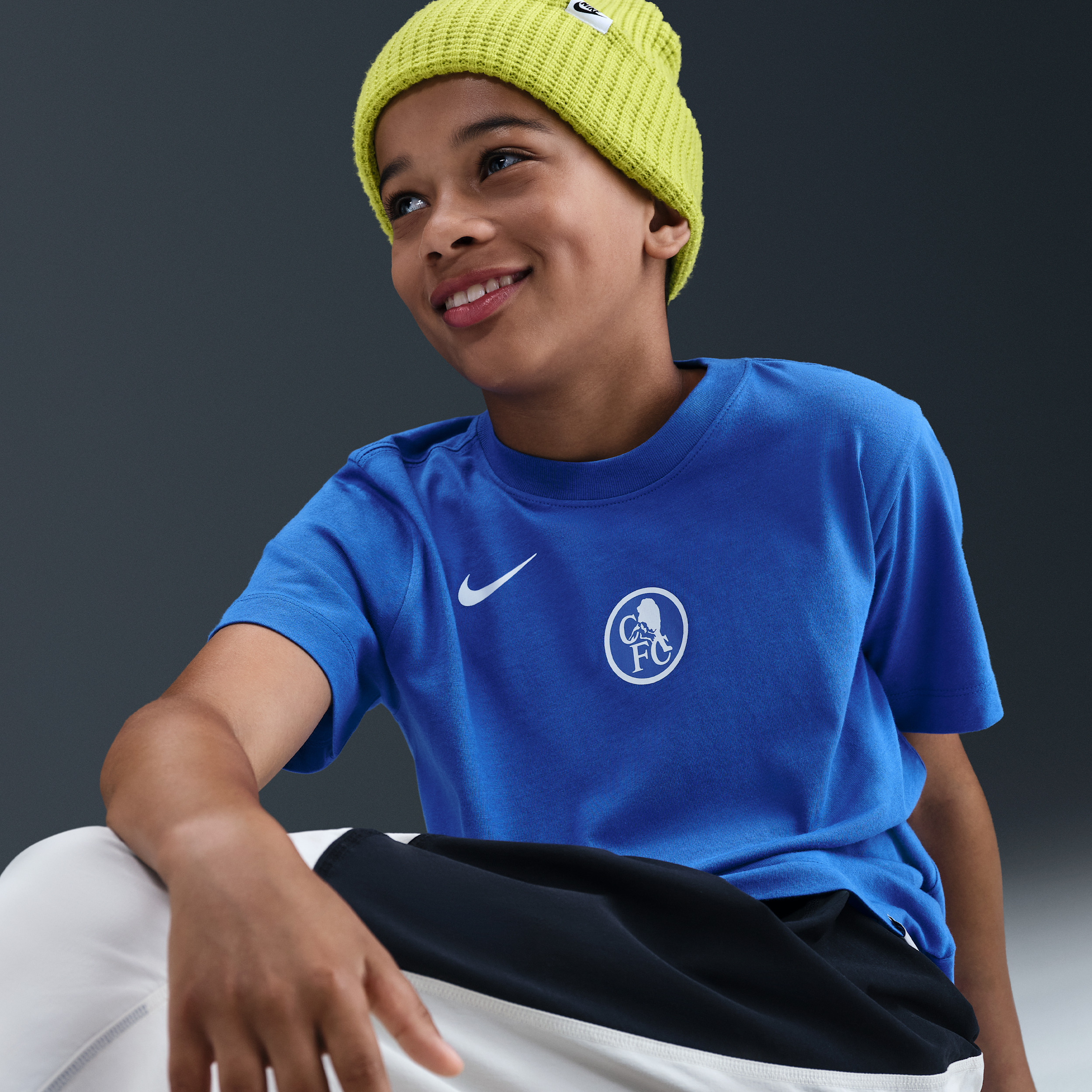 Thumbnail - FC Chelsea Nike Total 90 Fußball-T-Shirt (ältere Kinder) - Blau