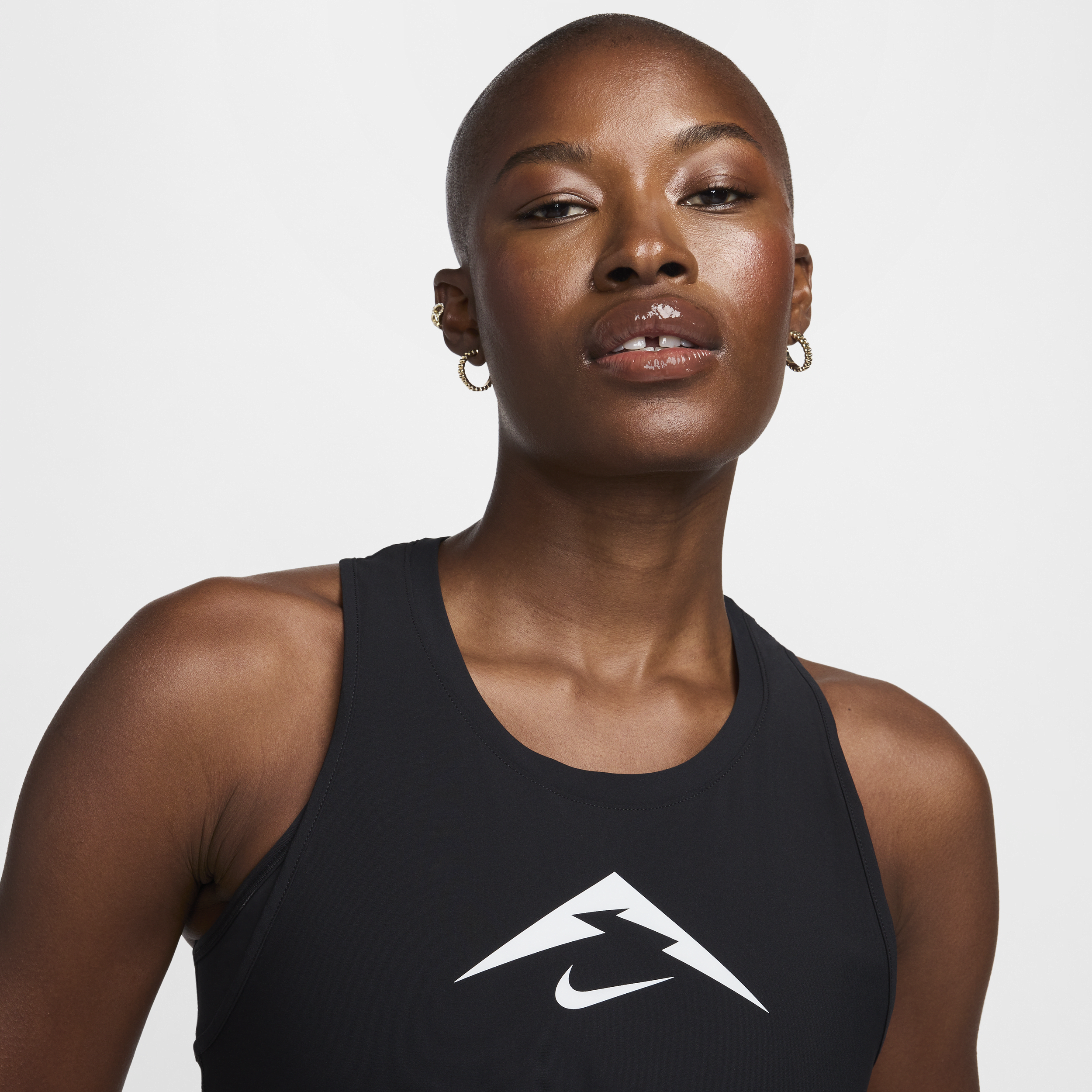 Débardeur de running à motif Nike Trail Dri-FIT pour femme - Noir