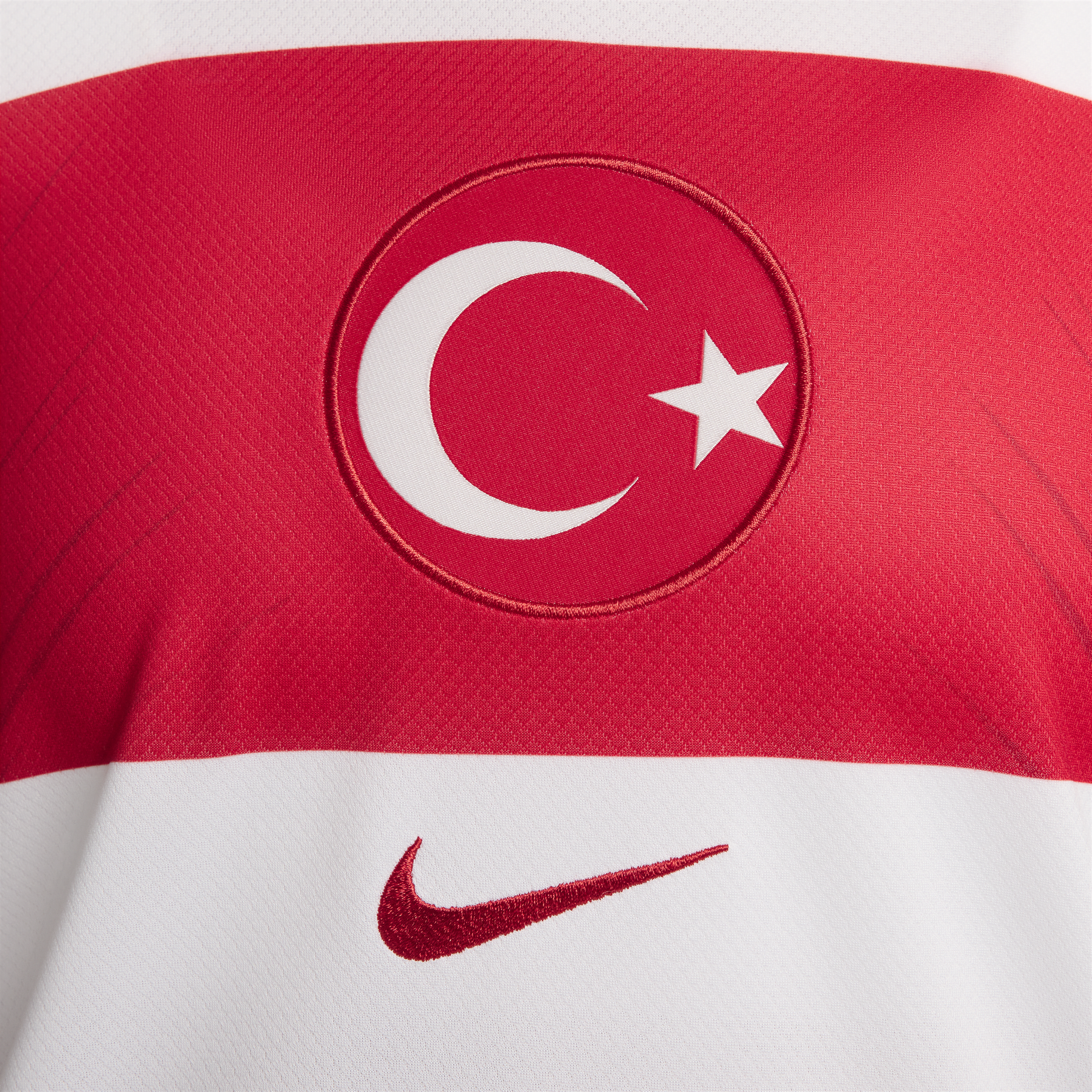 Nike Turkije 2024 25 Stadium Thuis Dri-FIT replica voetbalshirt voor dames Wit
