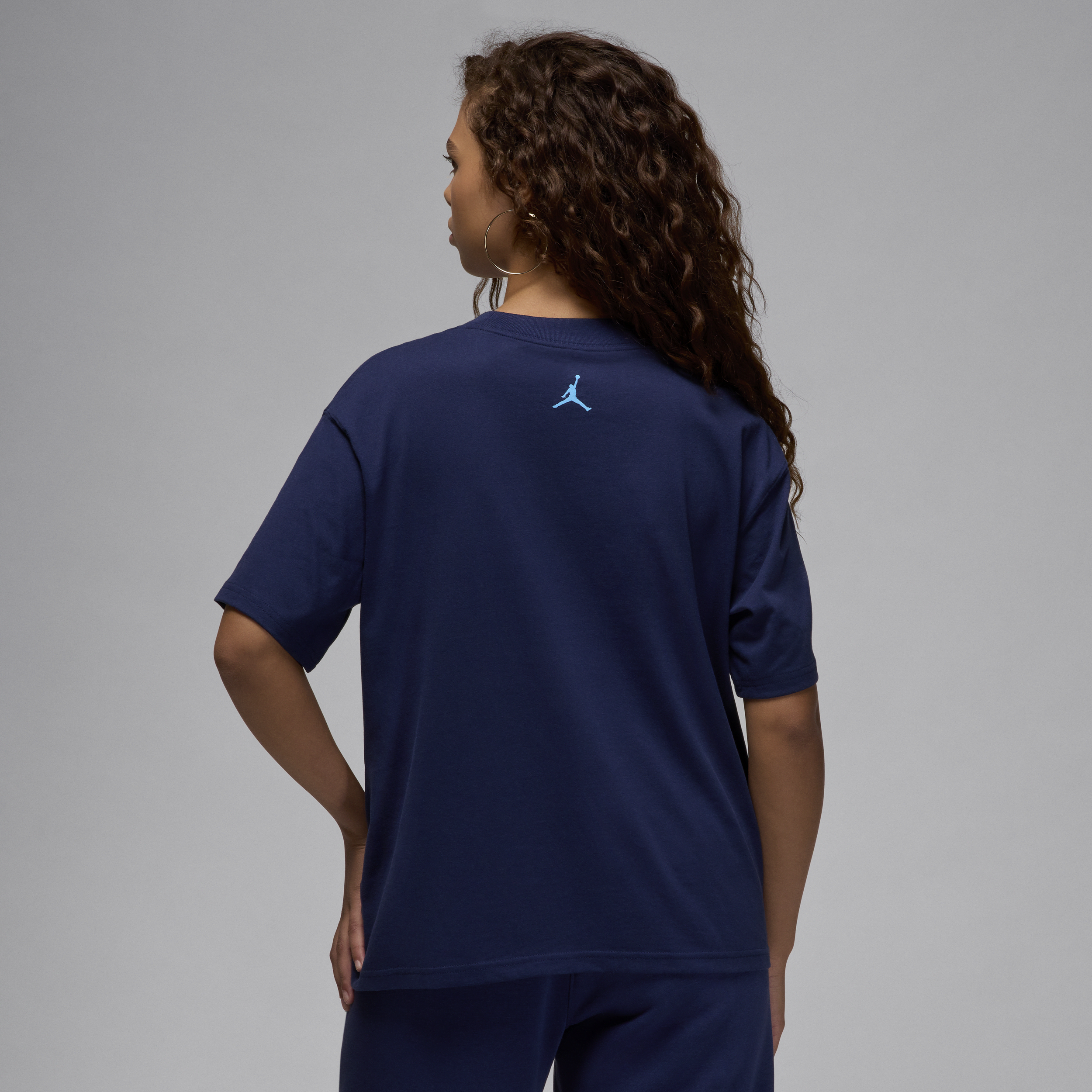T-shirt à motif Jordan pour femme - Bleu