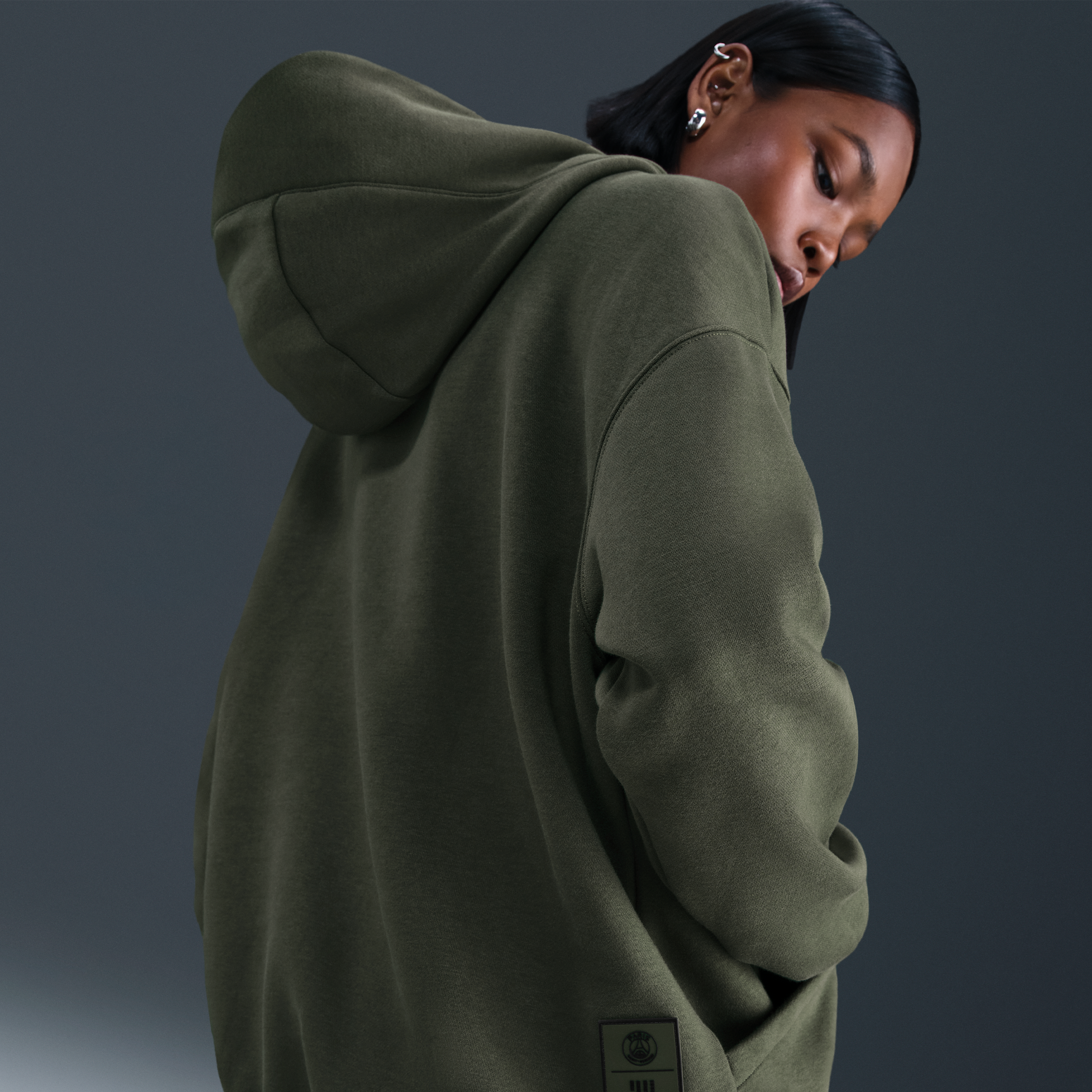 Thumbnail - Paris Saint-Germain Phoenix Fleece Nike Oversize-Fußball-Hoodie (Damen) - Grün