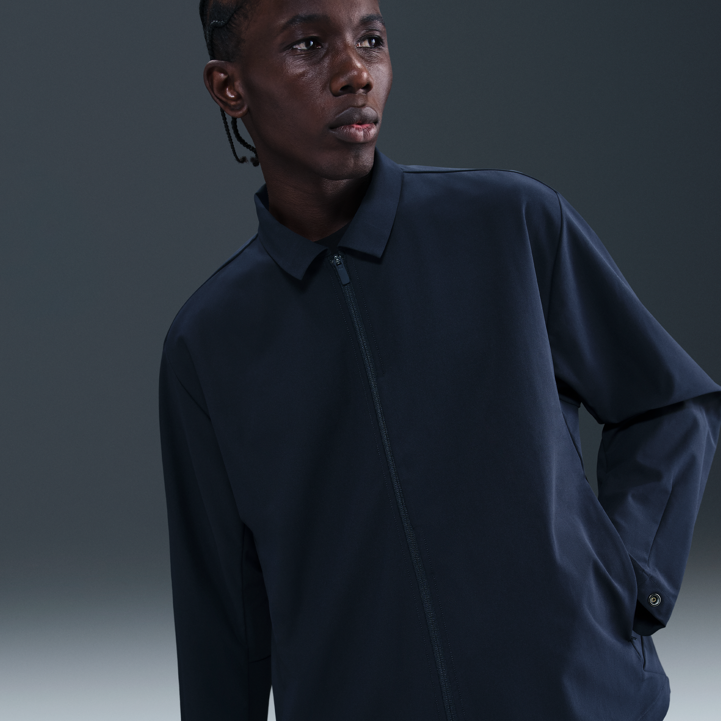 Thumbnail - Nike 24.7 PerfectStretch UV-Jacke mit Dri-FIT-Technologie (Herren) - Blau