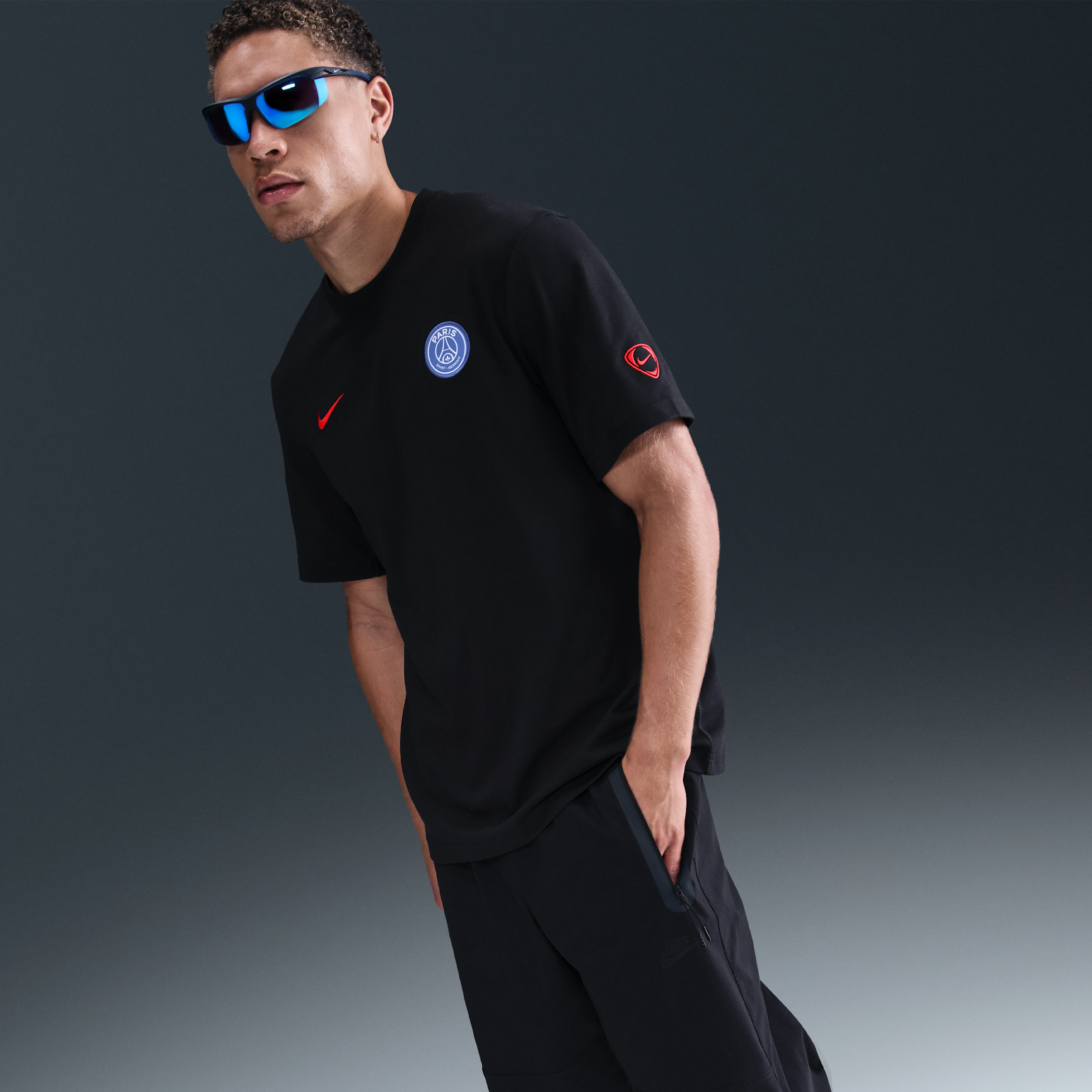 Thumbnail - Paris Saint-Germain Primary Third Nike Dri-FIT Total 90 Fußball-Kurzarmshirt (Herren) - Schwarz