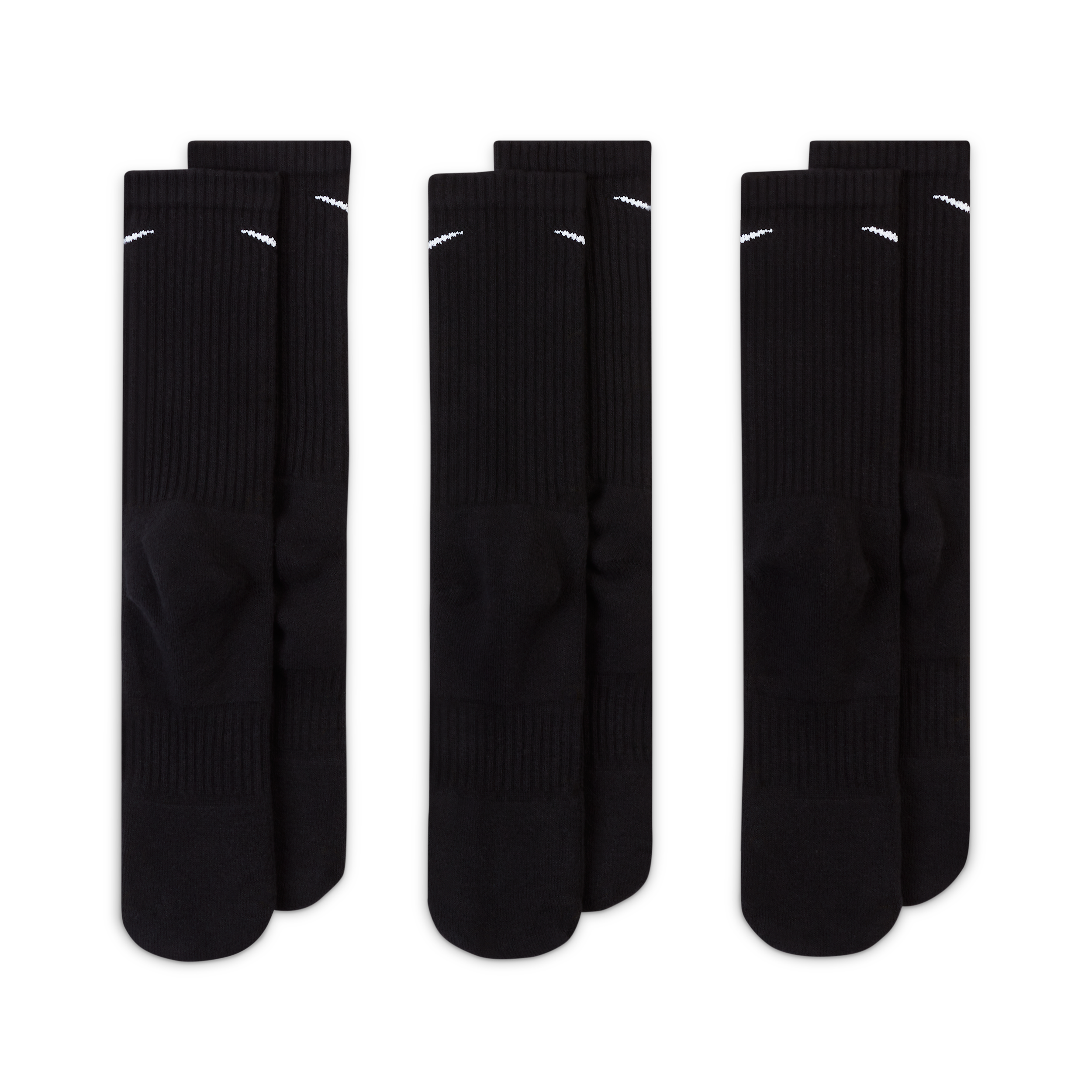 Thumbnail - Nike Everyday Cushioned Crew-Trainingssocken (3 Paar) - Schwarz