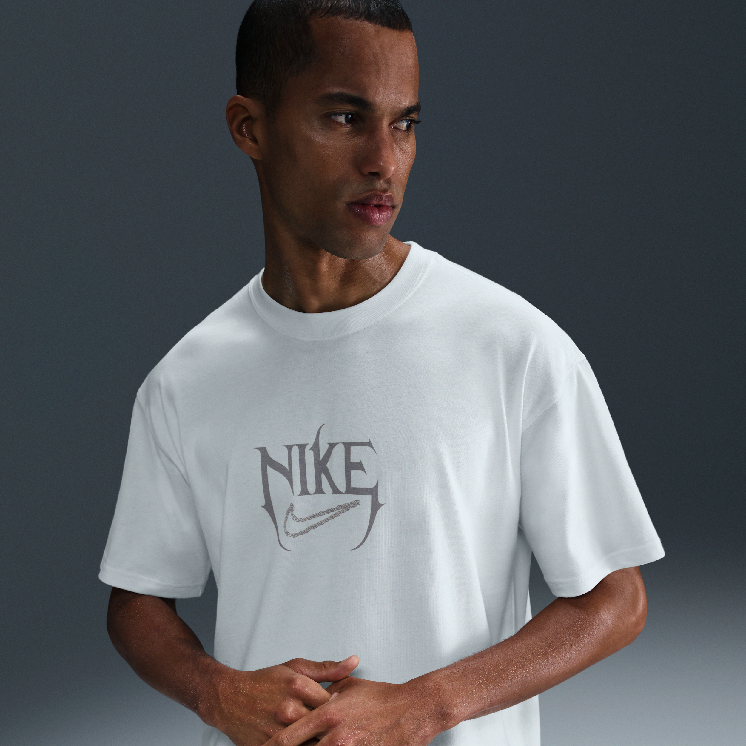 Thumbnail - Nike Max90 Basketball-T-Shirt (Herren) - Weiß