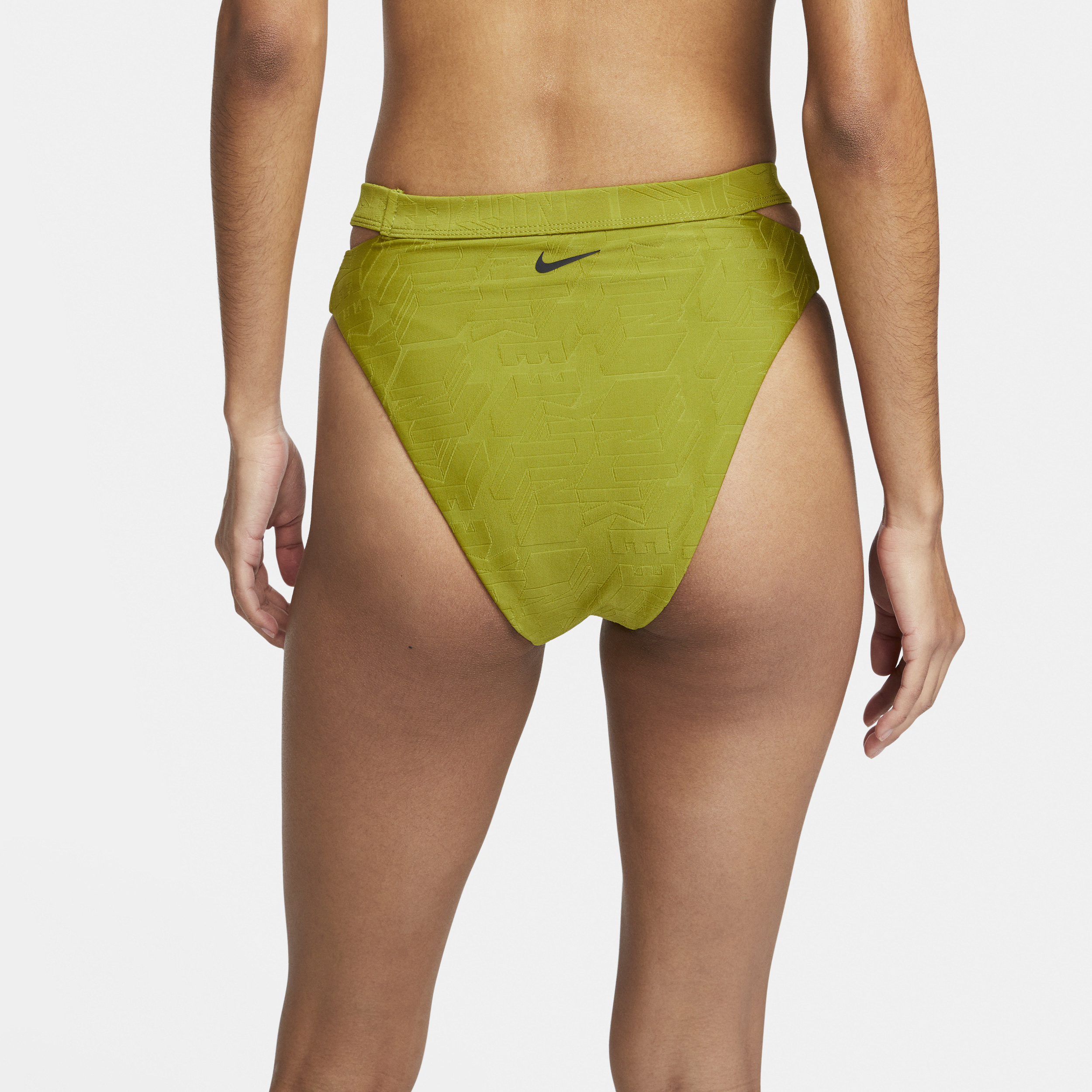 Bas de bikini échancré à taille haute Nike Swim pour femme - Vert