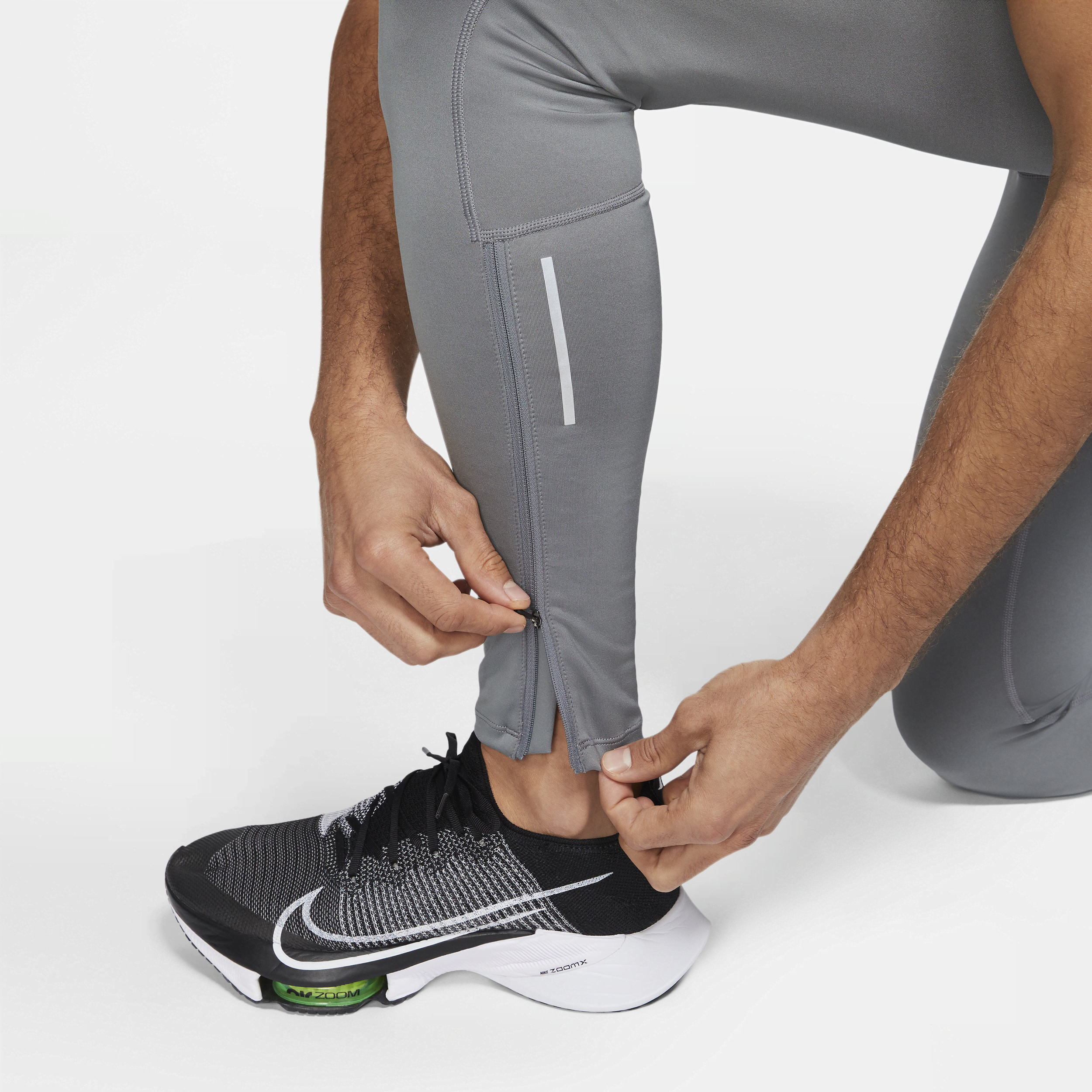 Legging de running Dri-FIT Nike Challenger pour homme - Gris