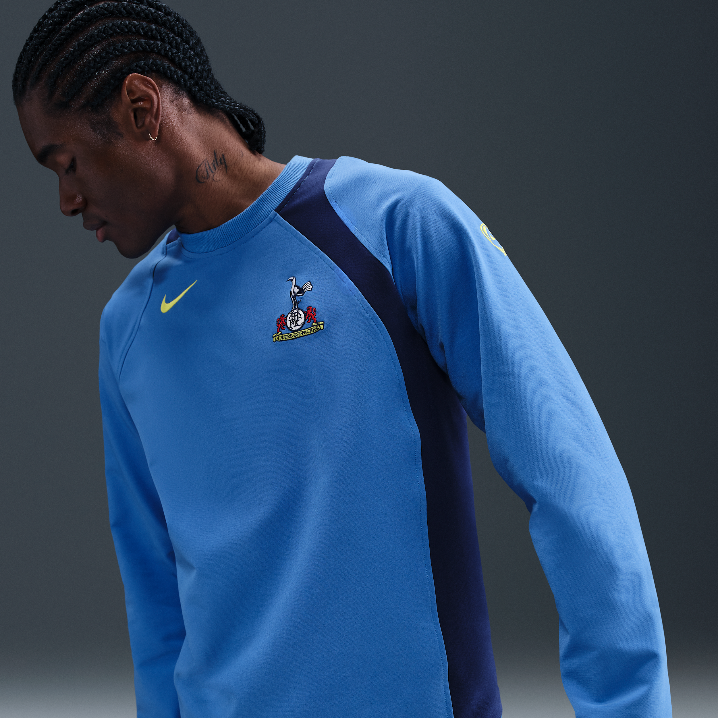 Nike Tottenham Hotspur Derde Total 90 Voetbaltop met ronde hals voor heren Blauw