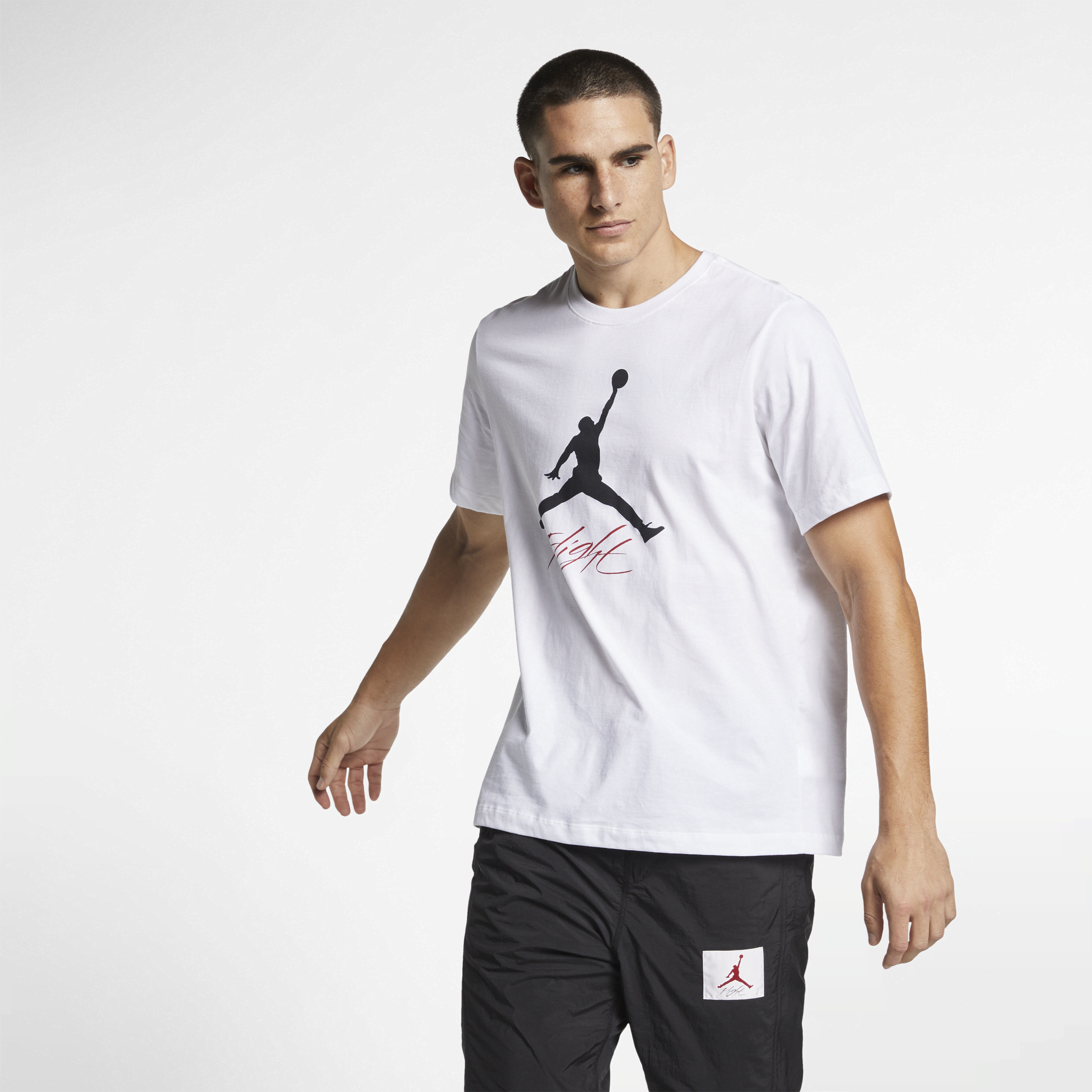 Jordan Jumpman F Hbr T-shirts Heren light white black maat: XL beschikbare maaten:M L XL