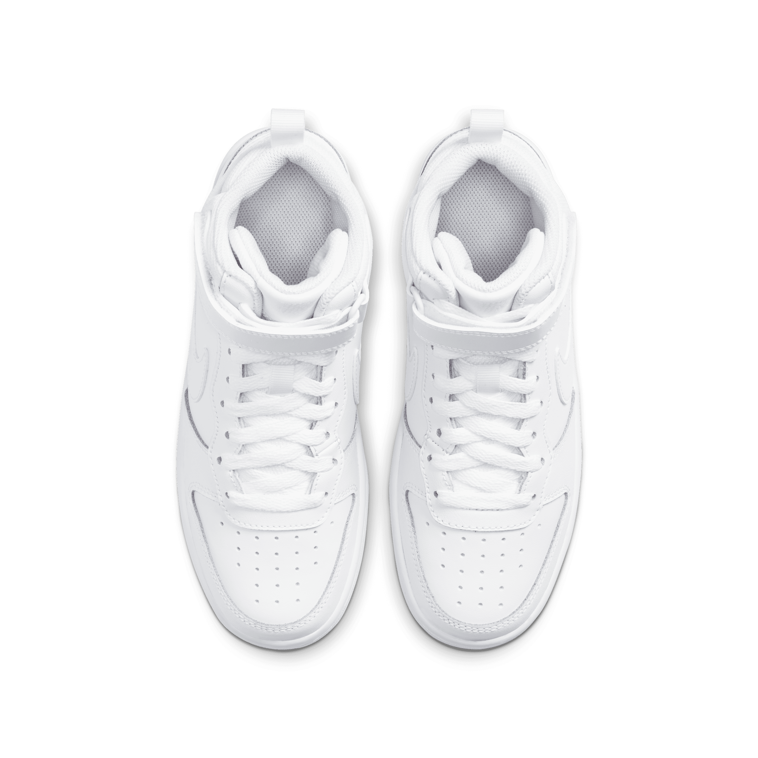 Chaussure Nike Court Borough Mid 2 pour ado - Blanc