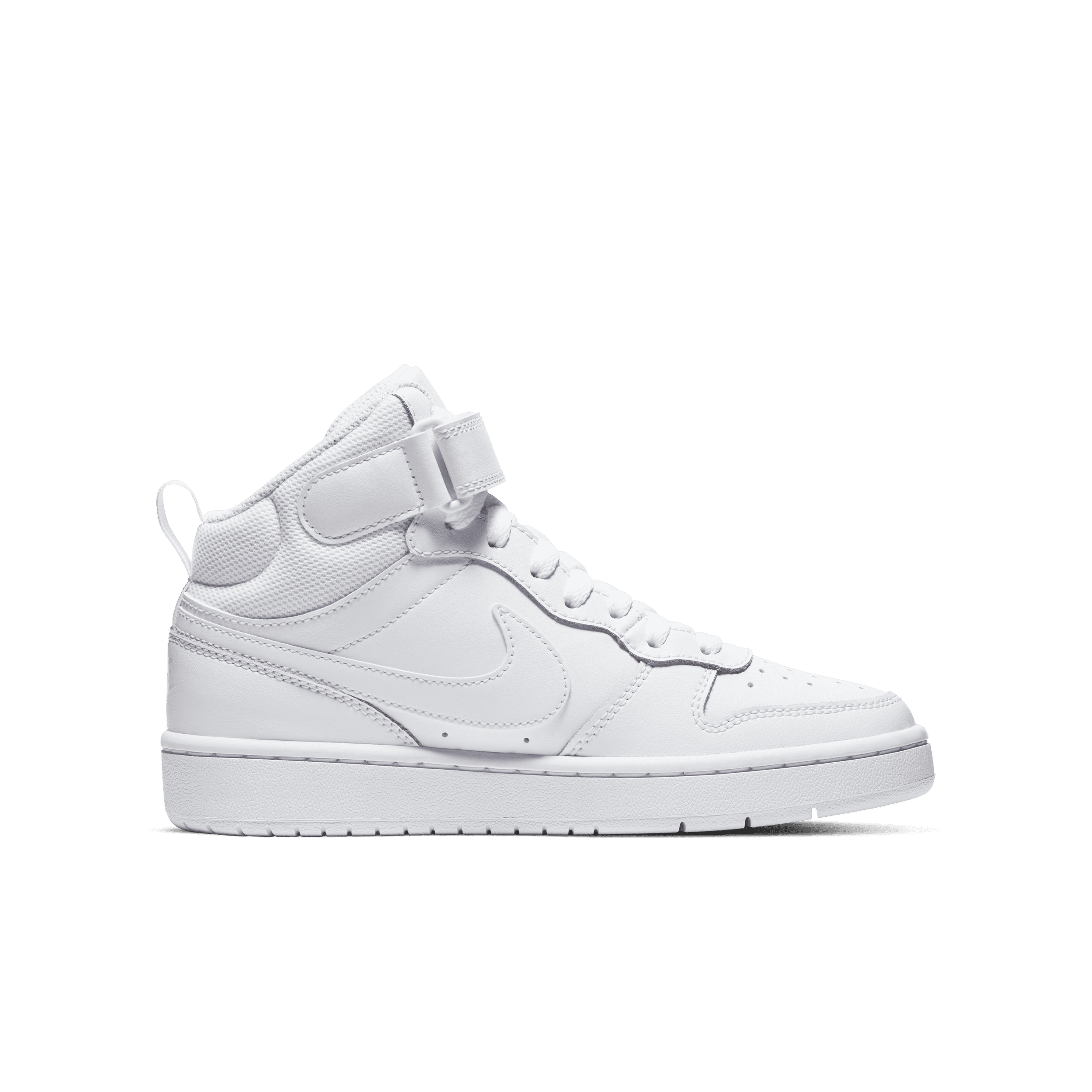 Chaussure Nike Court Borough Mid 2 pour ado - Blanc