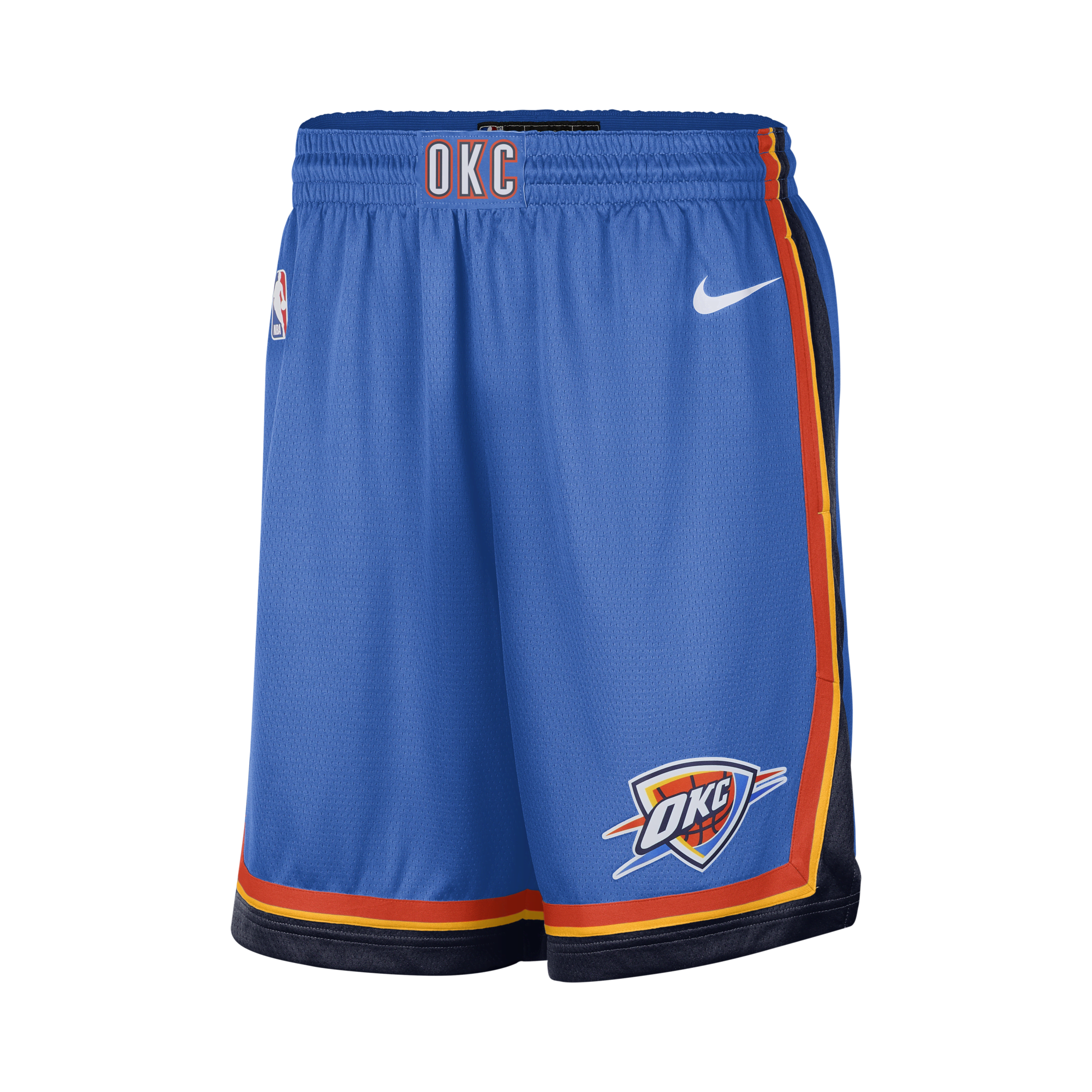 Oklahoma City Thunder Icon Edition Nike NBA Swingman-shorts til mænd - blå