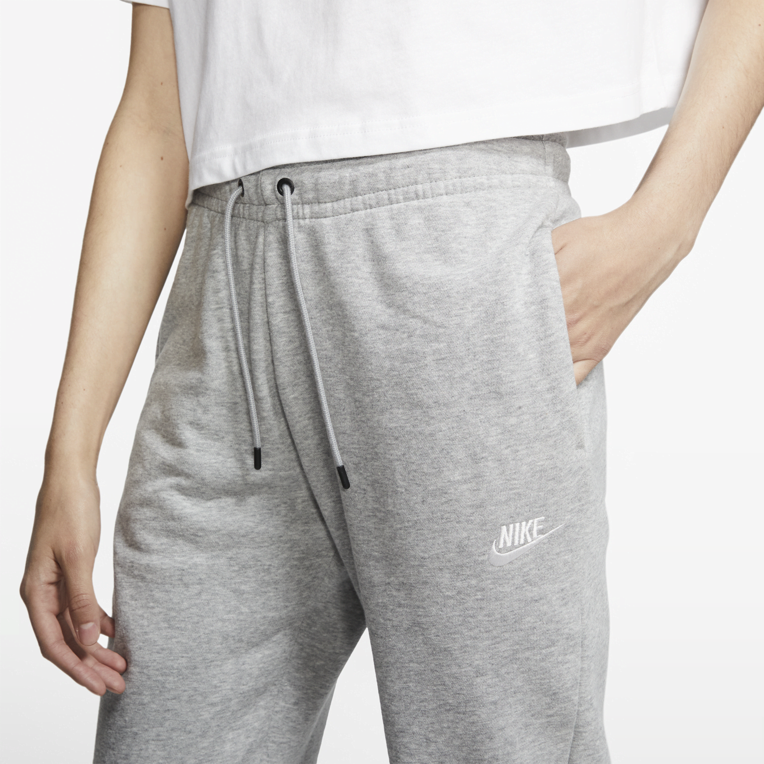 Pantalon en Fleece Nike Sportswear Essential pour Femme - Gris