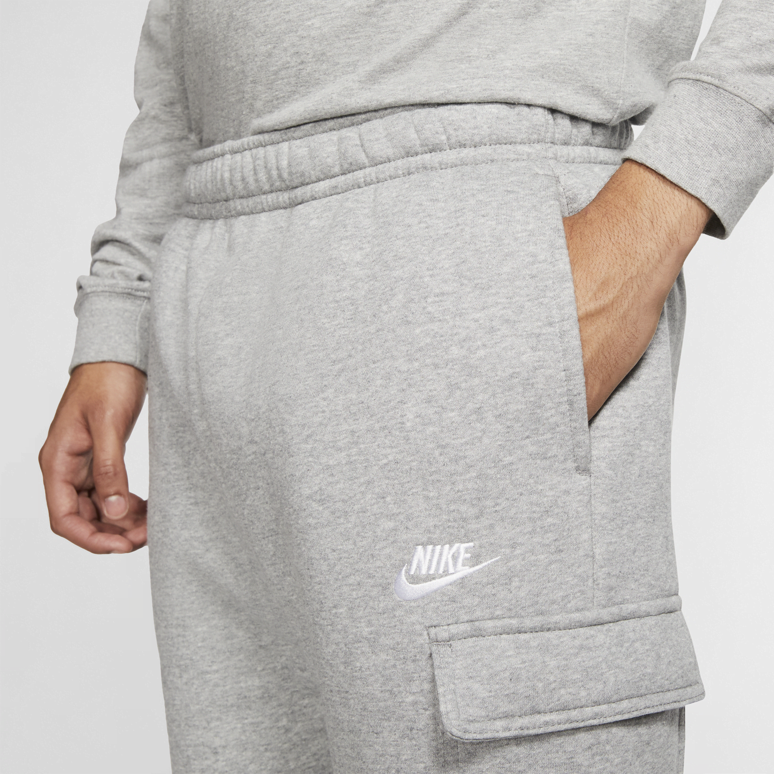 Pantalon cargo Nike Sportswear Club Fleece pour Homme - Gris