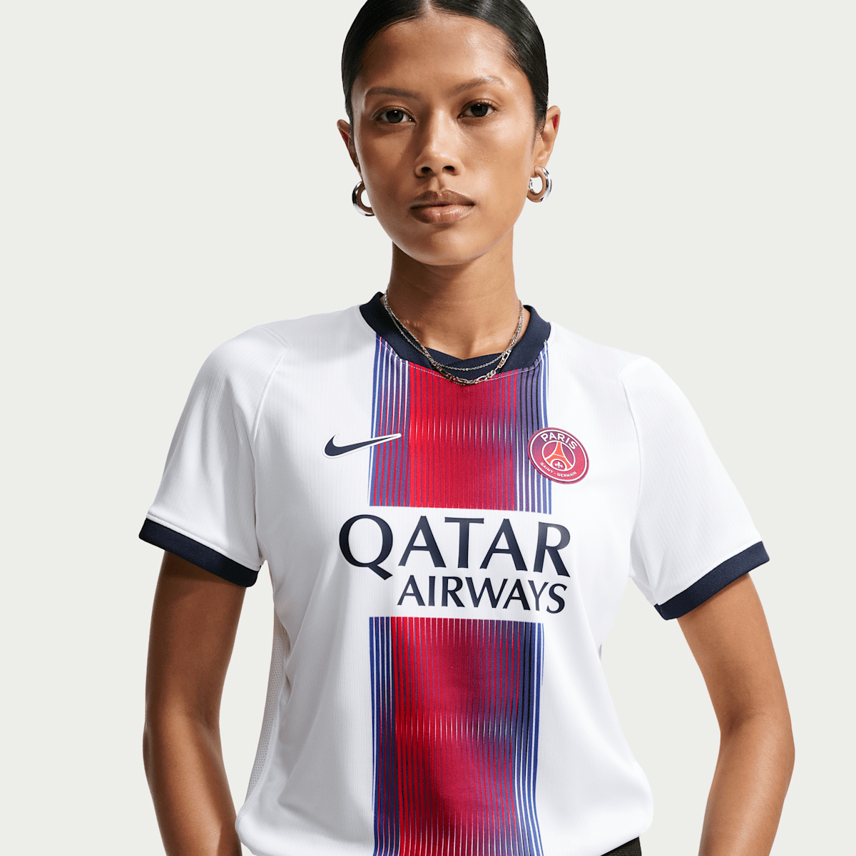 Maillot de foot Replica Nike Dri-FIT Paris Saint-Germain 2026/27 Stadium Extérieur pour femme - Blanc
