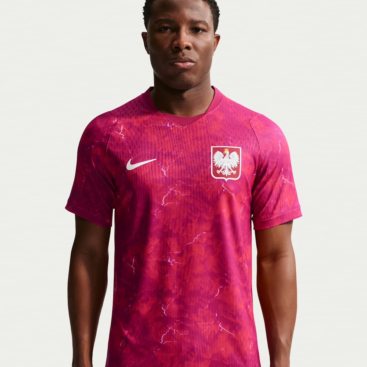 Haut de foot Authentic Nike Aero-FIT Pologne 2026 Match Extérieur pour homme - Rouge