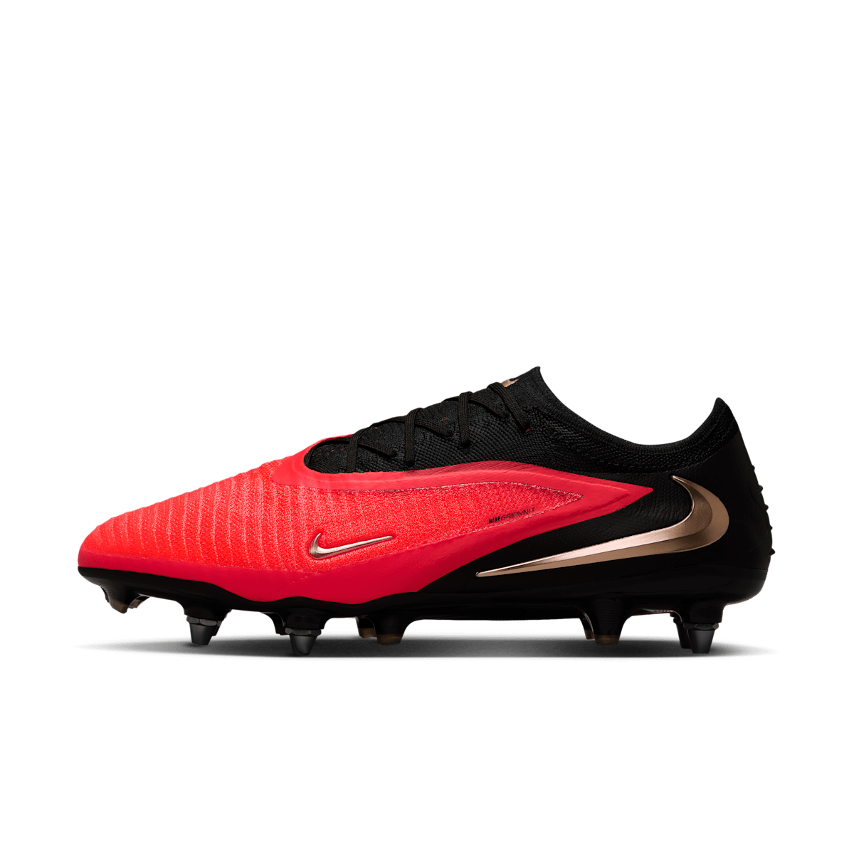 Crampons de foot pour terrain gras Nike Phantom 6 Low Elite - Rouge