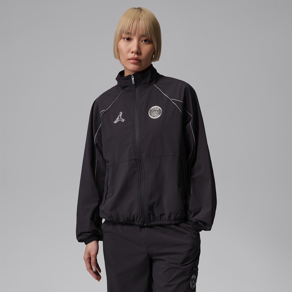 Veste Paris Saint-Germain Anthem pour Femme - Gris
