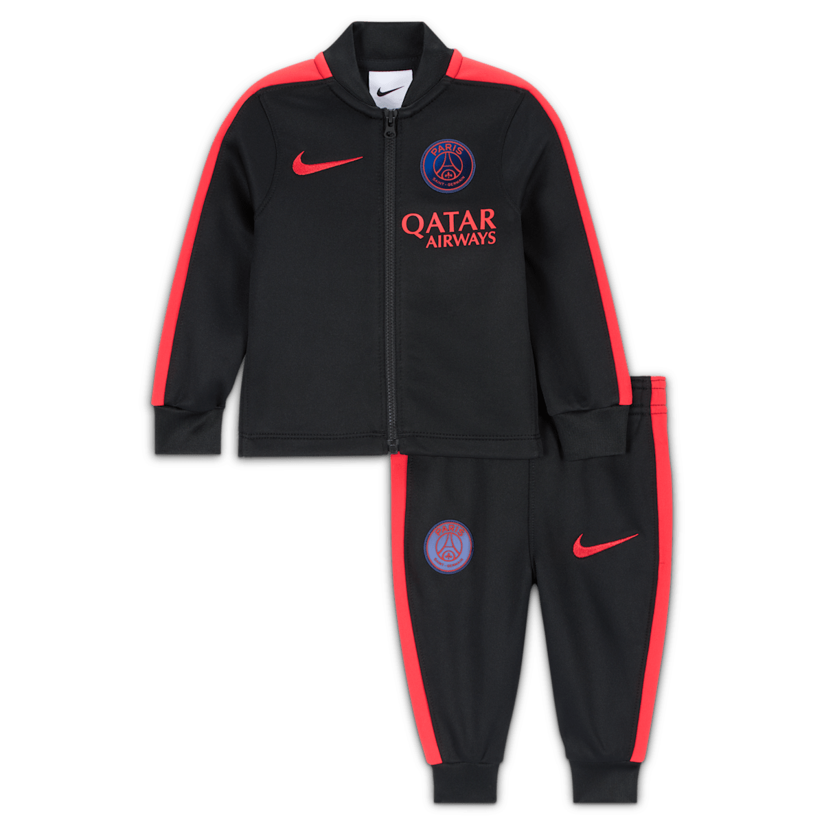 Survêtement de foot en maille Nike Dri-FIT Paris Saint-Germain Strike pour bébé et tout-petit - Noir