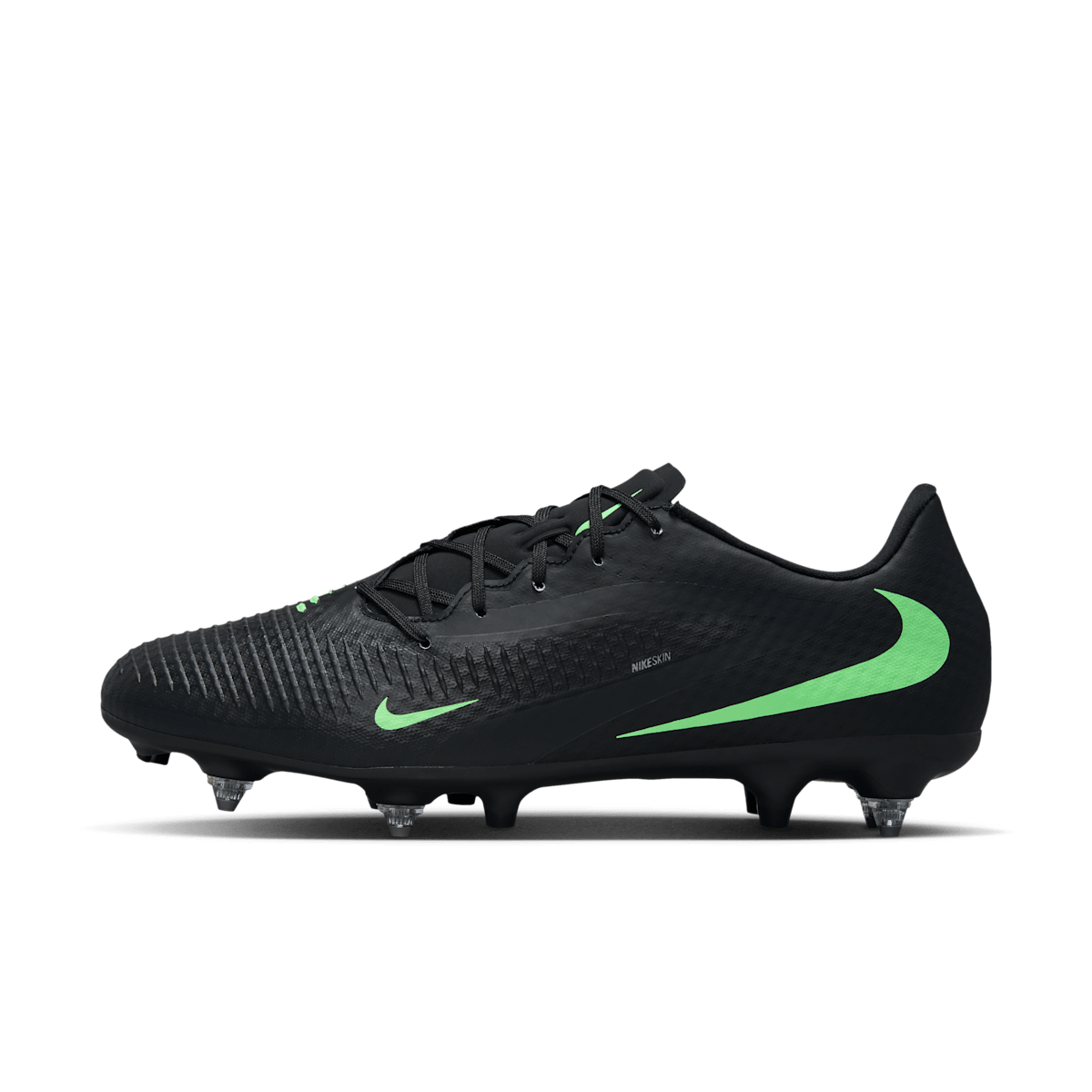 Chaussure de foot à crampons pour terrain gras Nike Phantom 6 Low Academy - Noir