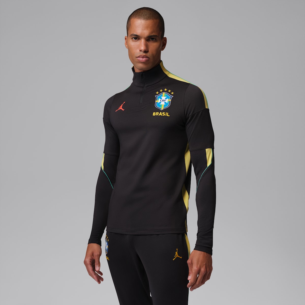Maillot de foot Jordan Dri-FIT Brésil Strike pour homme - Noir