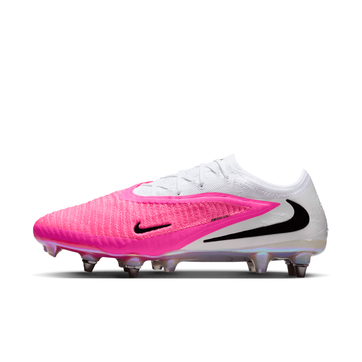 Crampons de foot pour terrain gras Nike Phantom 6 Low Elite - Rose