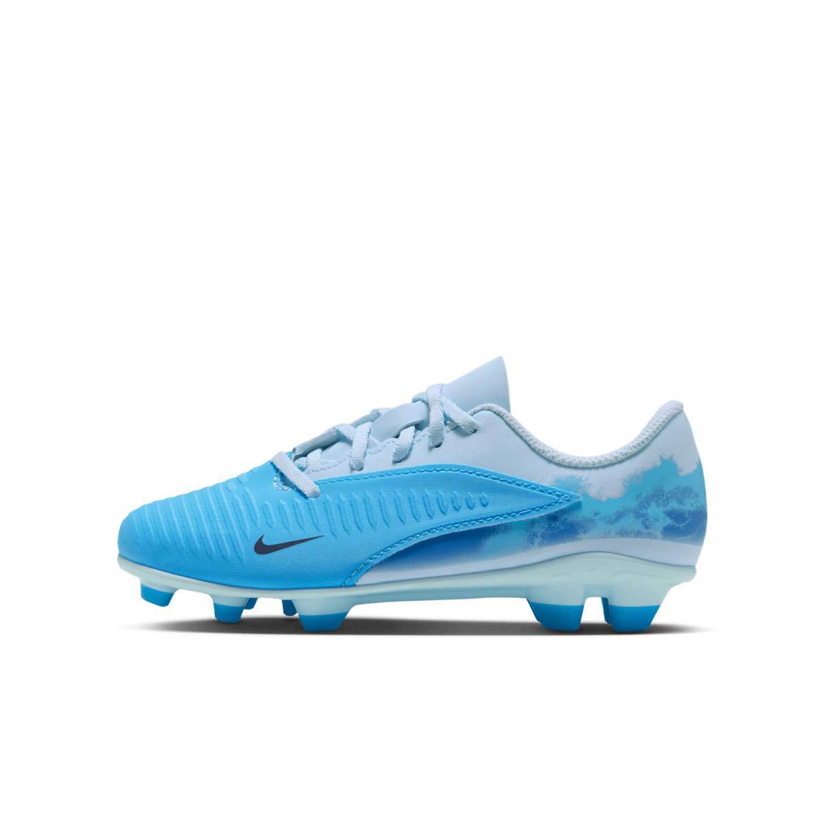 Chaussure de foot multi-surfaces à crampons Nike Jr. Phantom 6 Low Club "Erling Haaland" pour enfant - Bleu