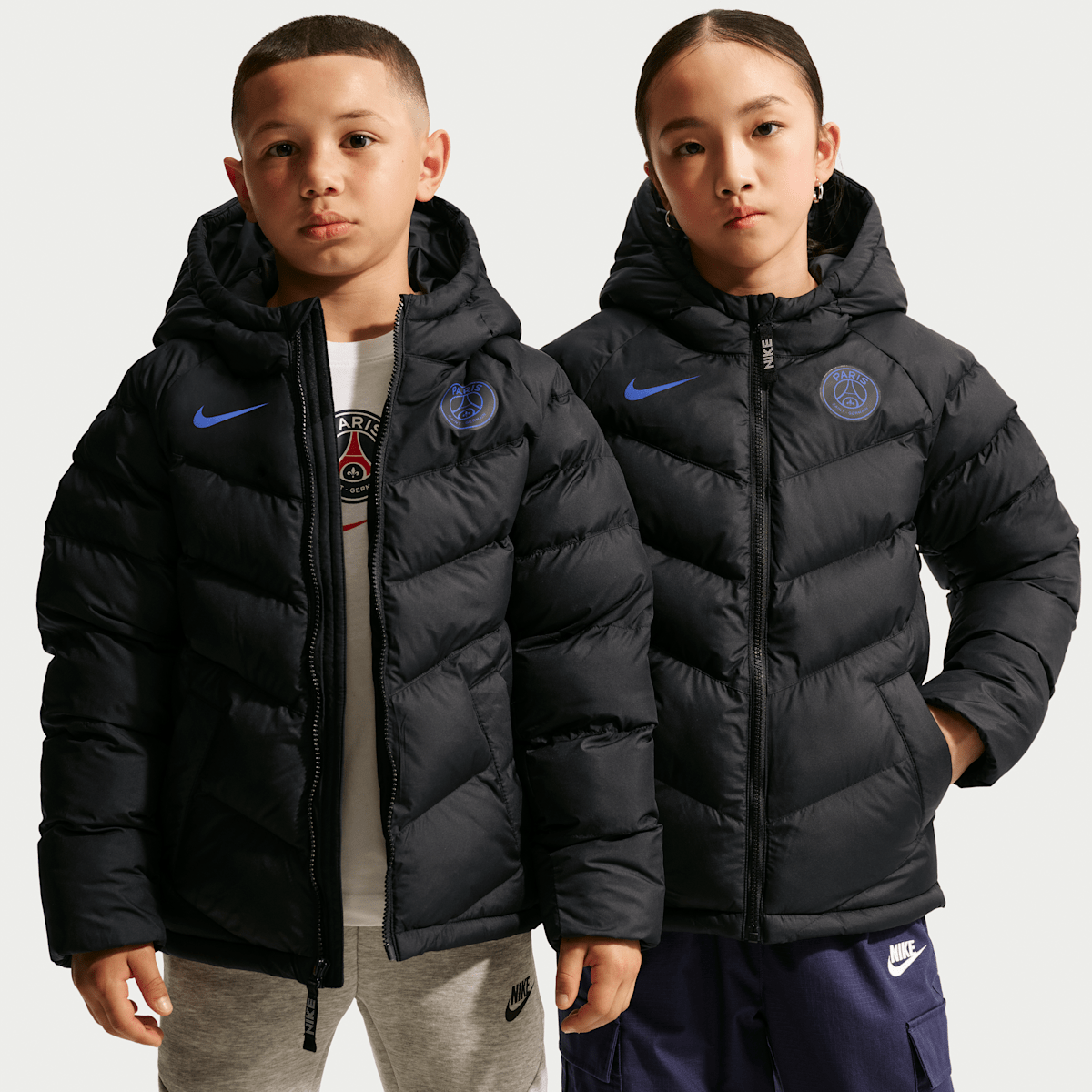 Veste à capuche et garnissage synthétique Nike Football Paris Saint-Germain pour ado - Noir