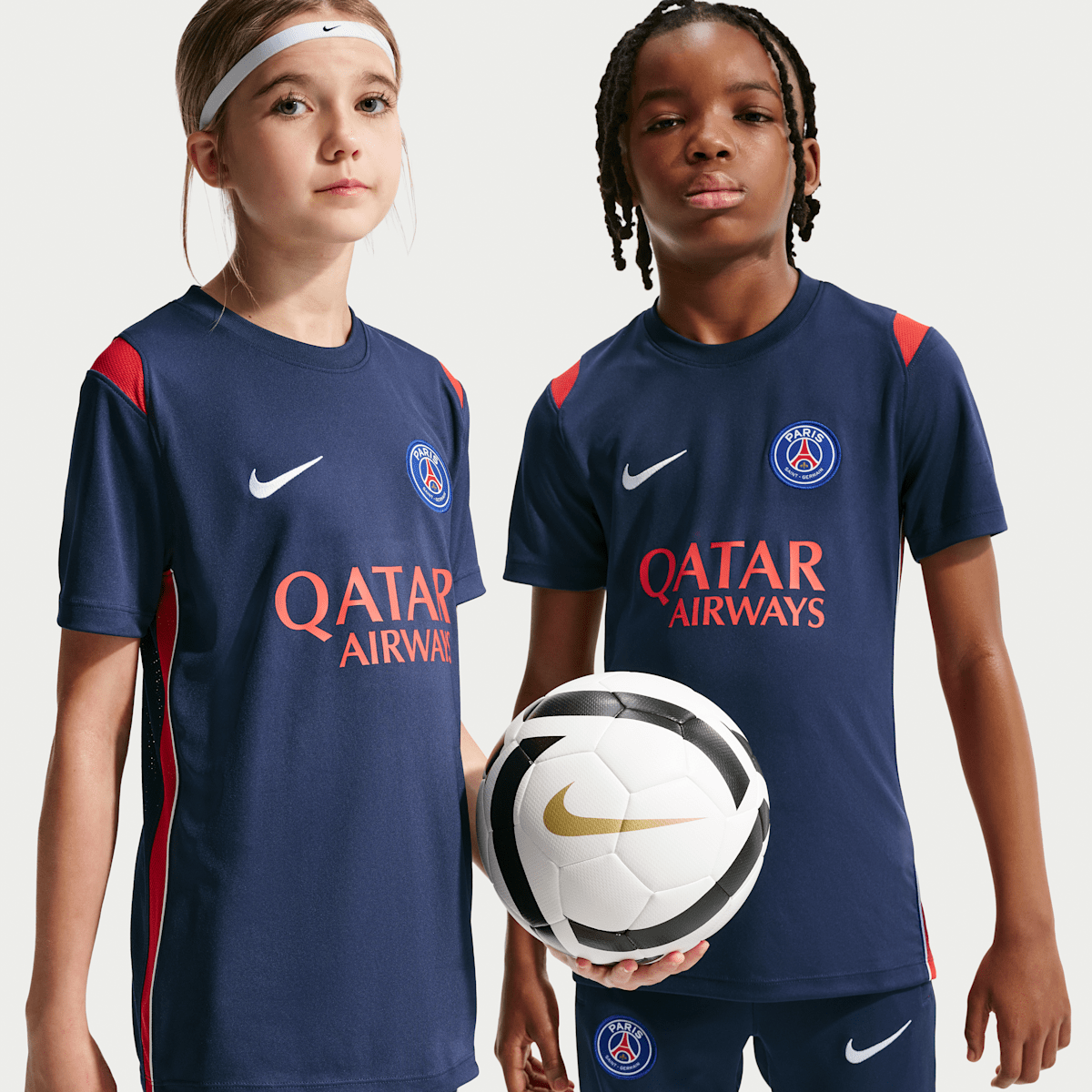 Haut de foot en maille à manches courtes Nike Dri-FIT Paris Saint-Germain Academy Pro pour ado - Bleu
