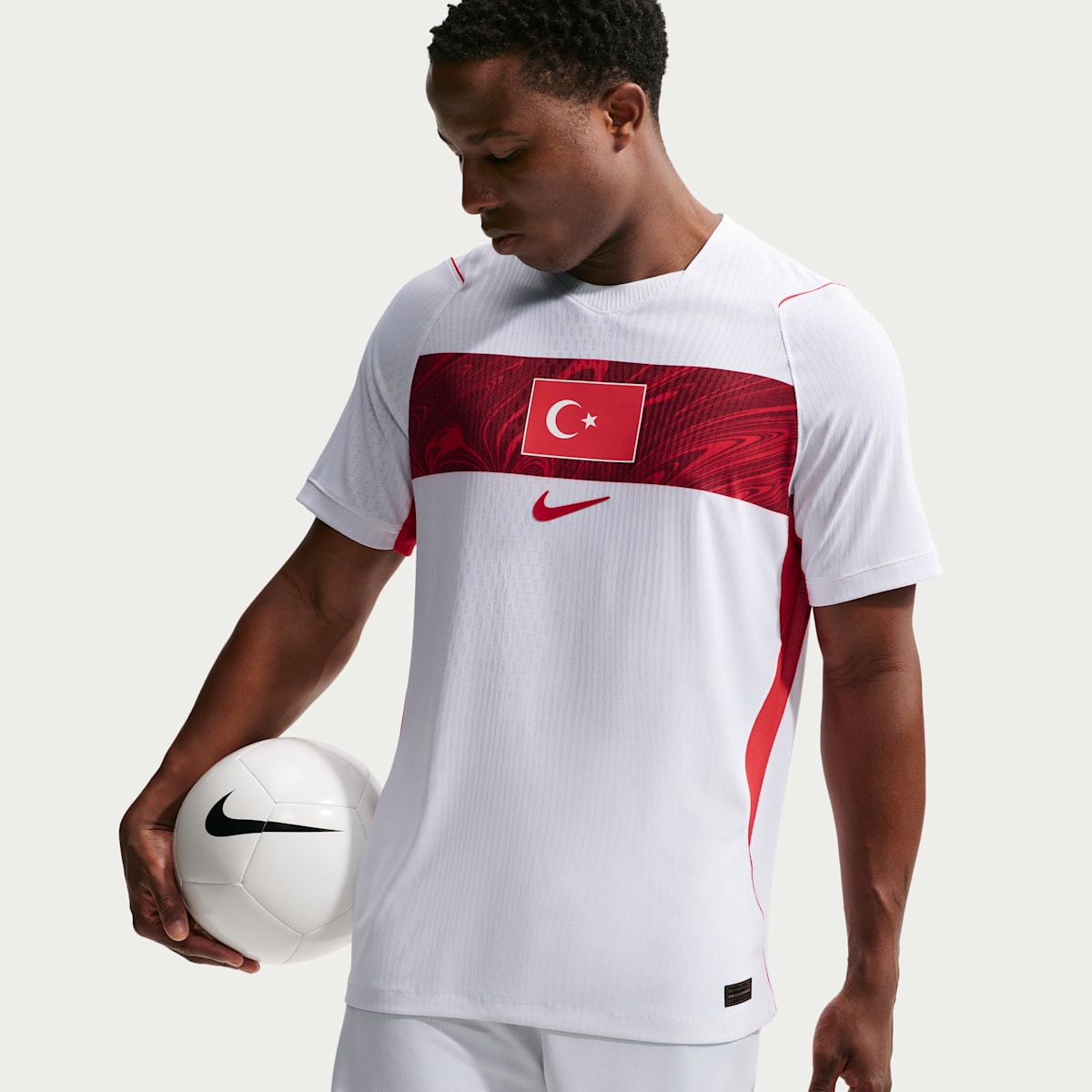 Haut de foot Authentic Nike Aero-FIT Turquie 2026 Match Extérieur pour homme - Blanc