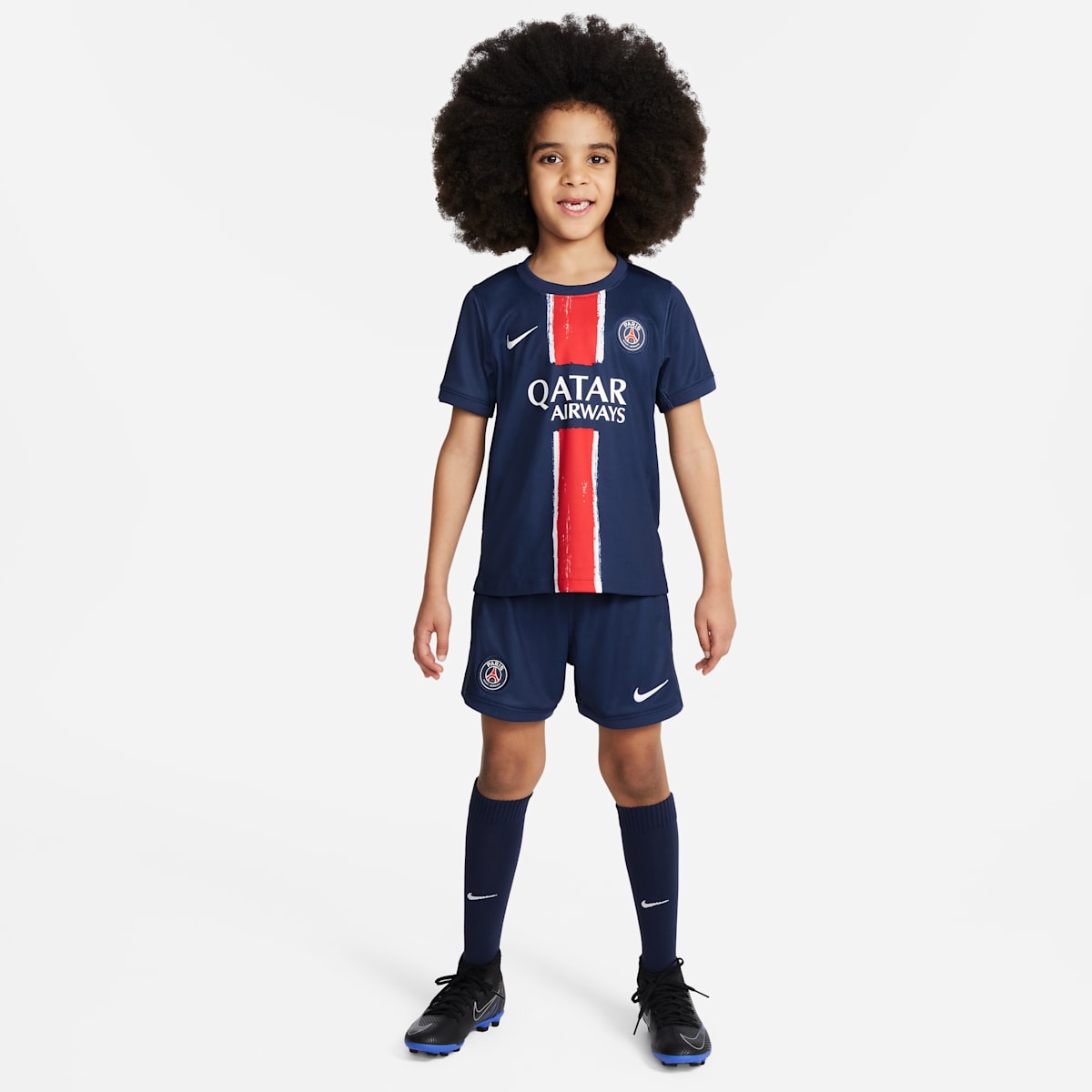 Ensemble 3 pièces replica Nike Football Paris Saint-Germain 2024/25 Stadium Domicile pour enfant - Bleu
