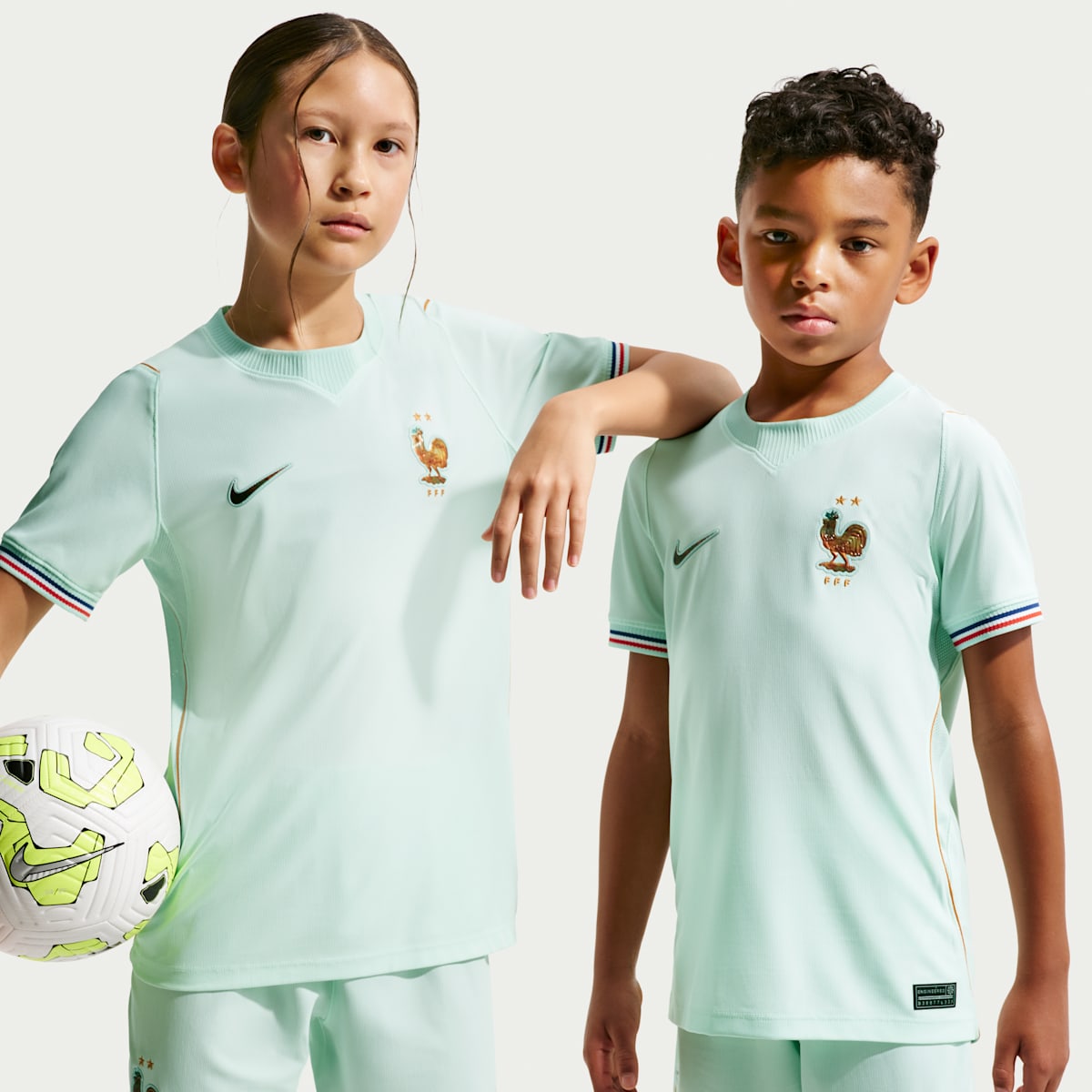 Maillot de foot Nike Dri-FIT France 2026 Stadium Extérieur pour pré-ado - Vert