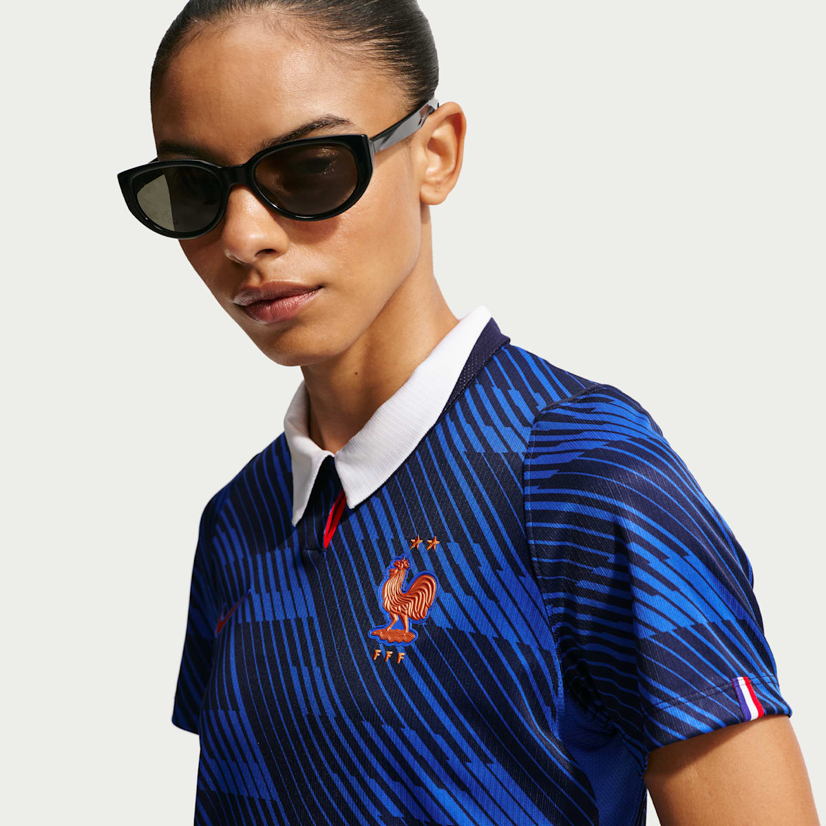 Maillot de foot Nike Dri-FIT France 2026 Stadium Domicile pour femme - Bleu