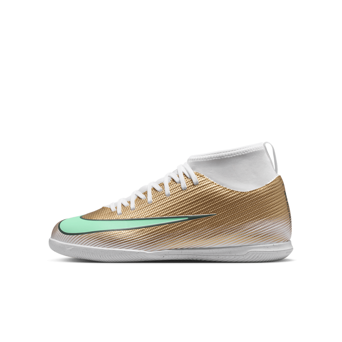 Chaussure de foot en salle montante Nike Jr. Mercurial Superfly 11 Club "Kylian Mbappé" pour pré-ado - Marron