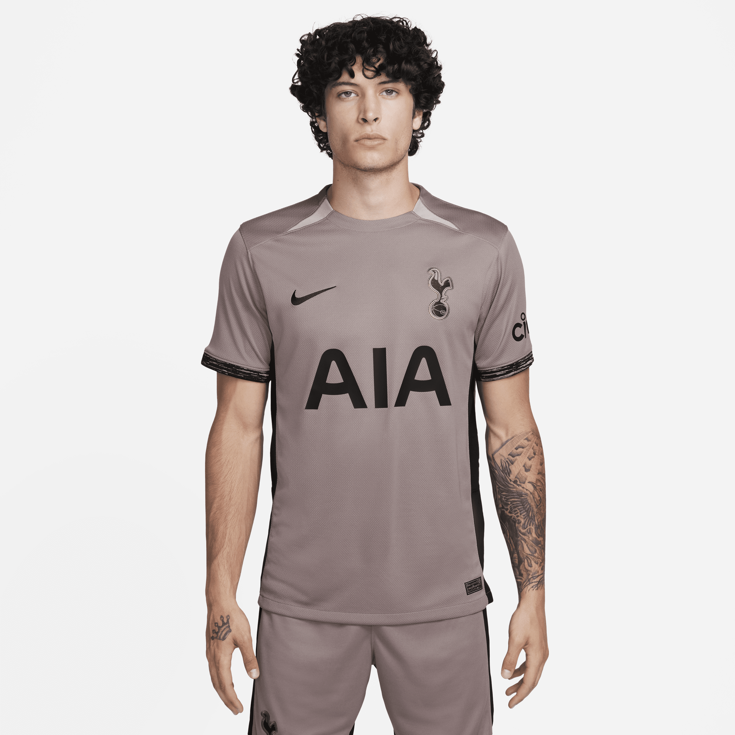 Tottenham Hotspur 2023/24 Stadium Third Nike Dri-FIT-fodboldtrøje til mænd - brun
