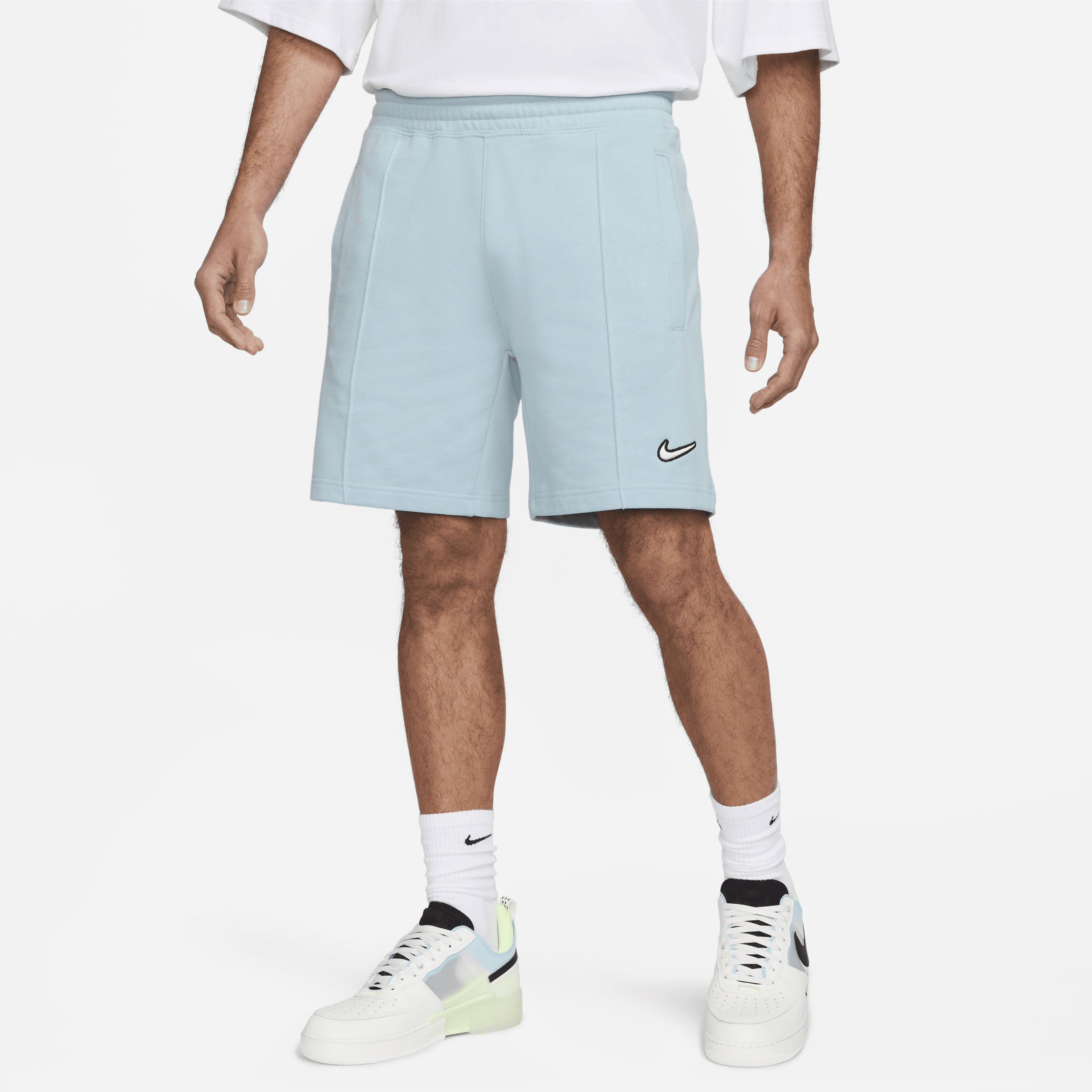 Nike Sportswear-fleeceshorts til mænd - blå