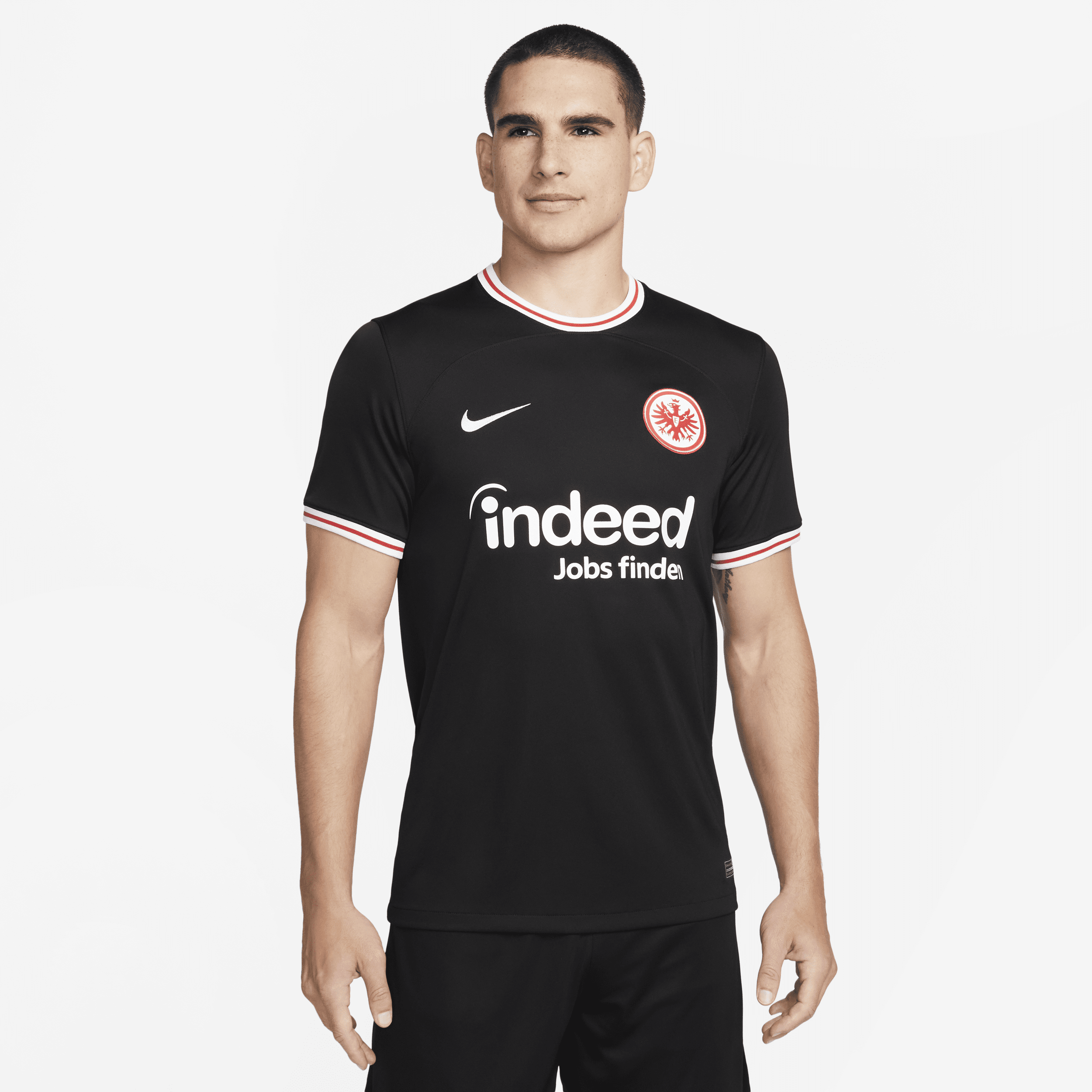 Eintracht Frankfurt 2023/24 Stadium Away Nike Dri-FIT-fodboldtrøje til mænd - sort
