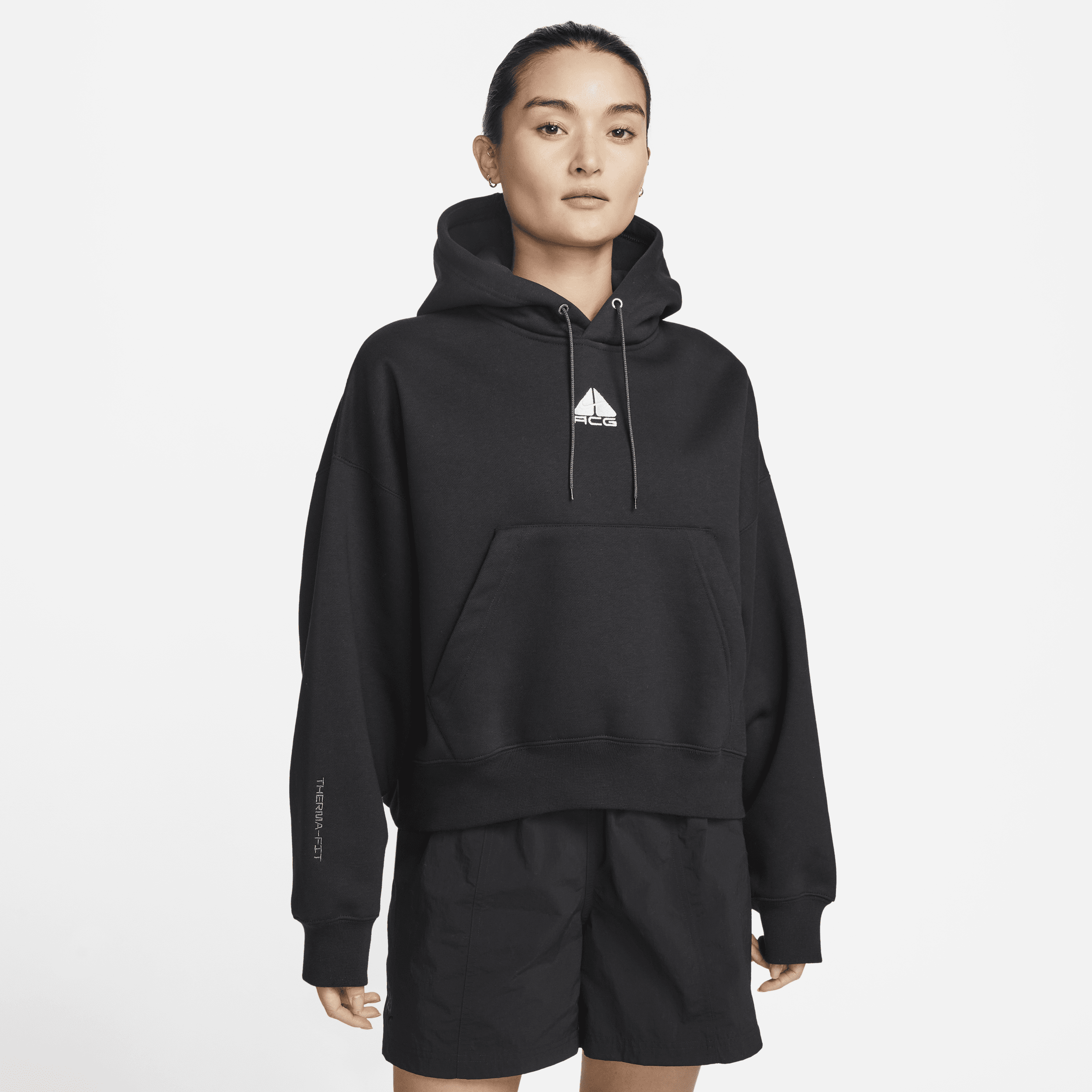 【ナイキ(NIKE)公式ストア】ナイキ ACG Therma-FIT ウィメンズ "Tuff Knit" フリース パーカー DQ5808-010 ブラック 【ナイキ(NIKE)公式ストア】ナイキ ACG Therma-FIT ウィメンズ "Tuff Knit" フリース パーカー DQ5808-010 ブラック