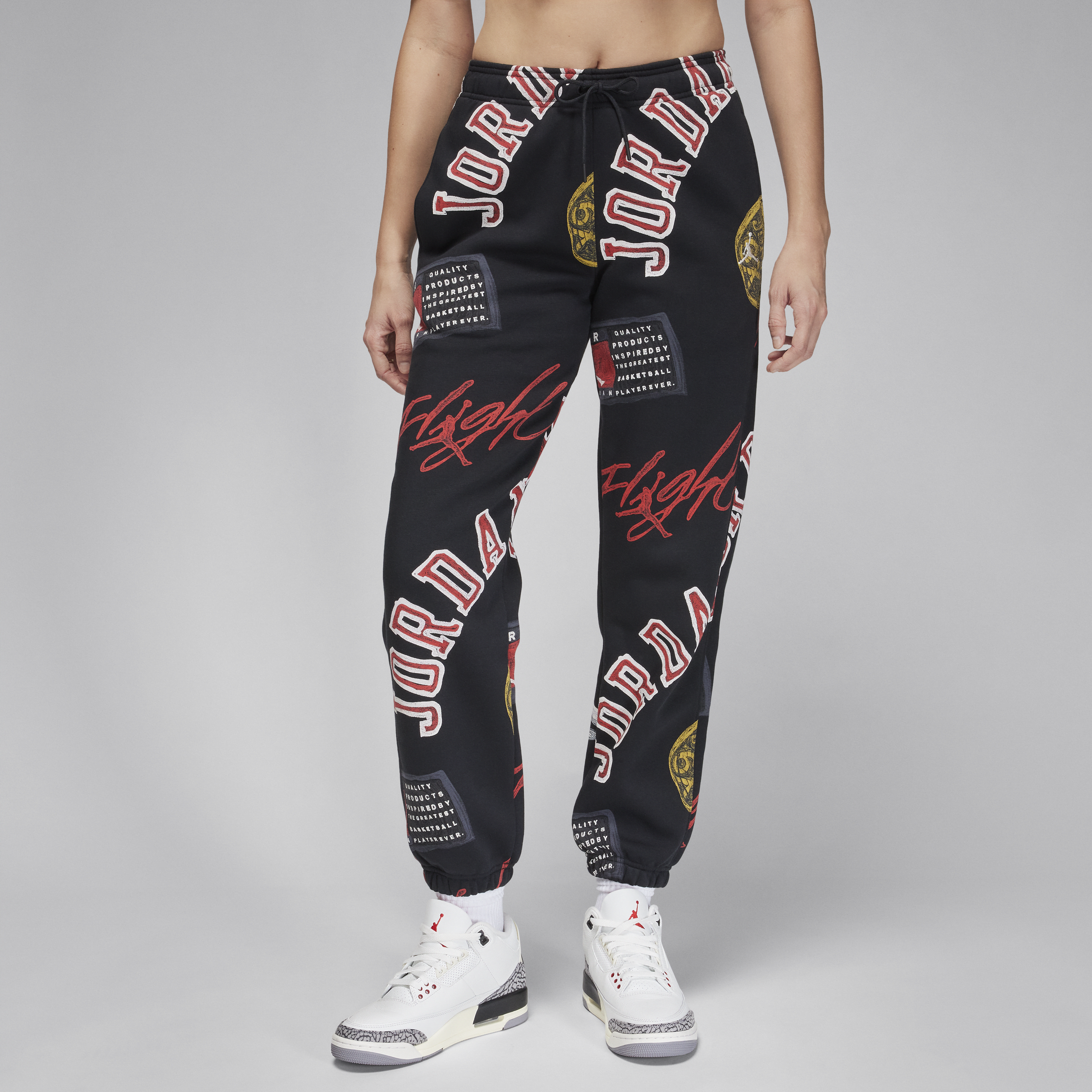 Nike Pantaloni in fleece Jordan Brooklyn Fleece – Donna - Nero