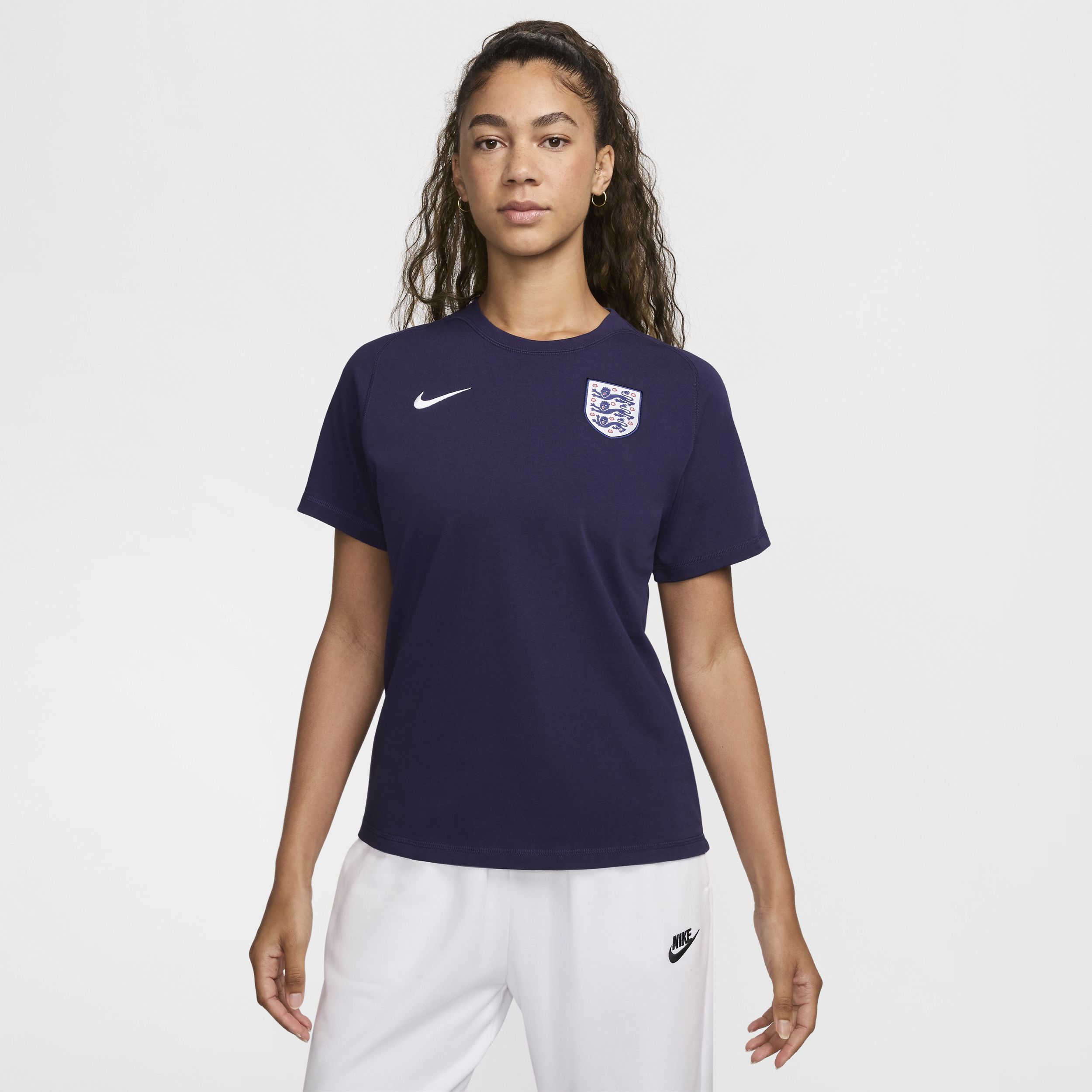 Engeland Travel Nike voetbaltop met korte mouwen - Paars