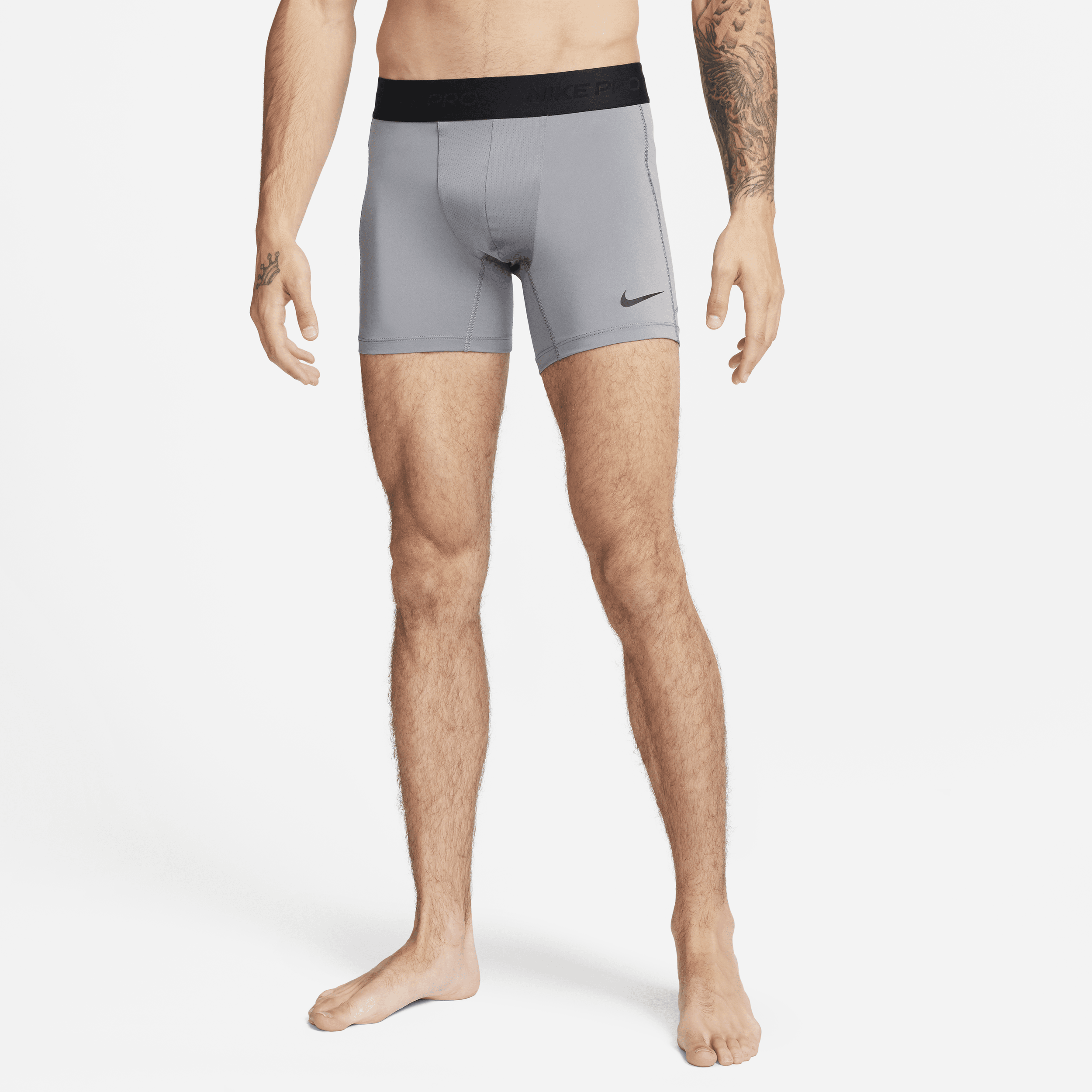 Nike Pro Dri-FIT shorts met binnenbroek voor heren - Grijs
